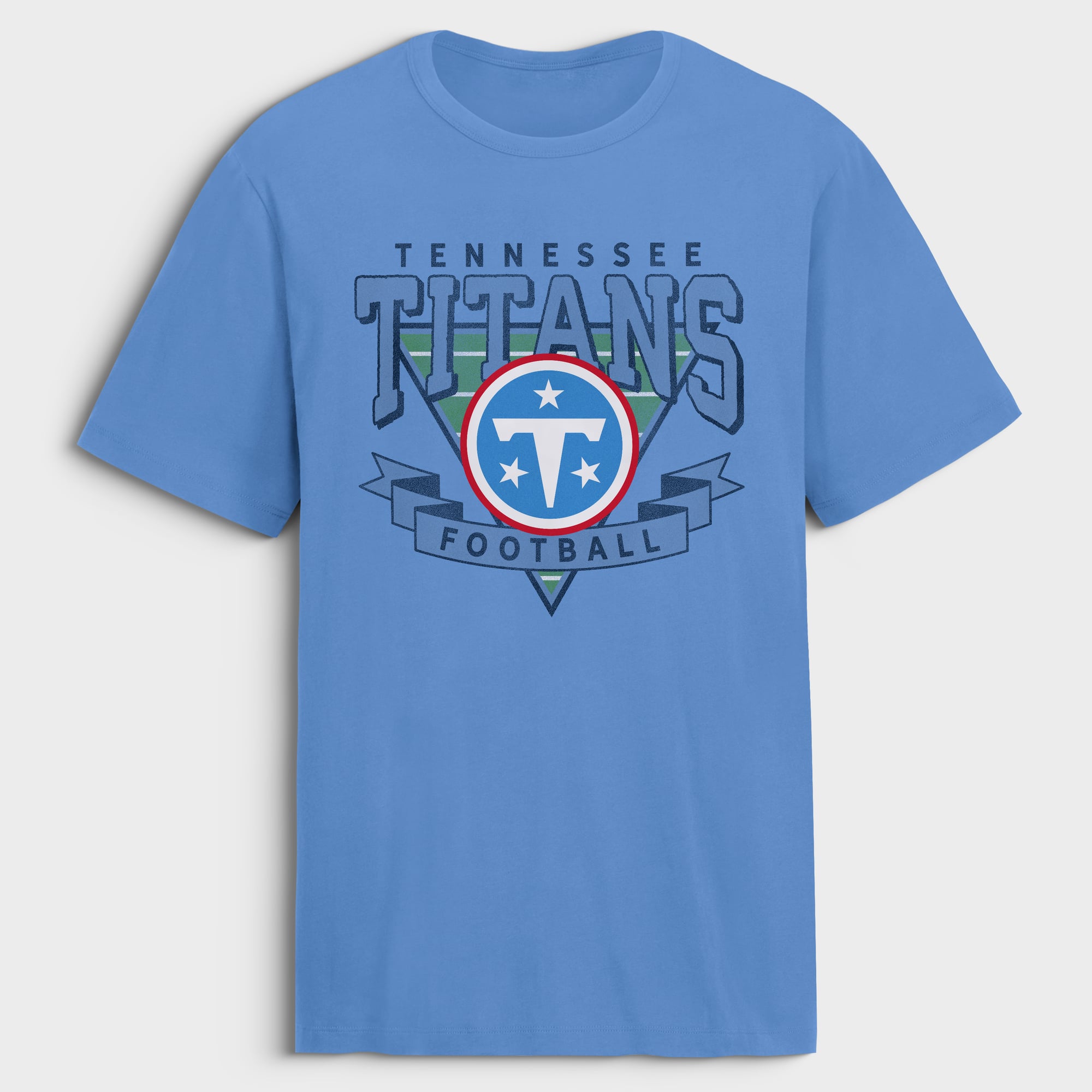 Men's Fanatics Blue Tennessee Titans Old Fashion Rushing Legacy Cotton T-Shirt