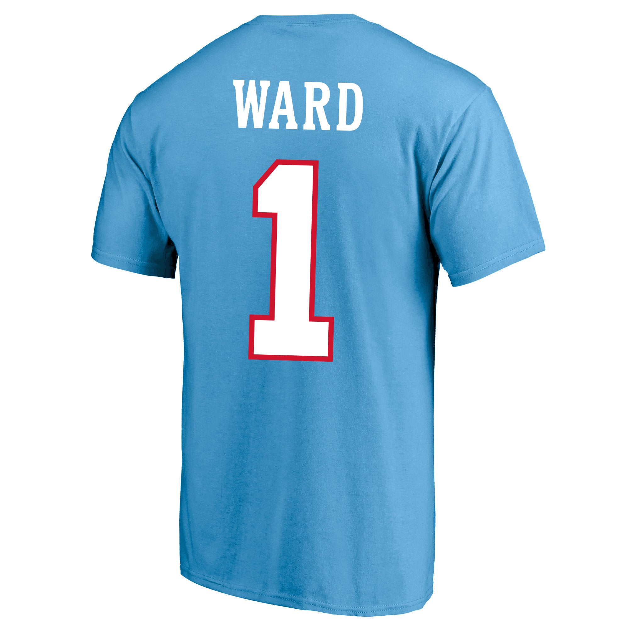Men's Fanatics Cameron Ward Light Blue Tennessee Titans Big & Tall Player Name Number T-Shirt