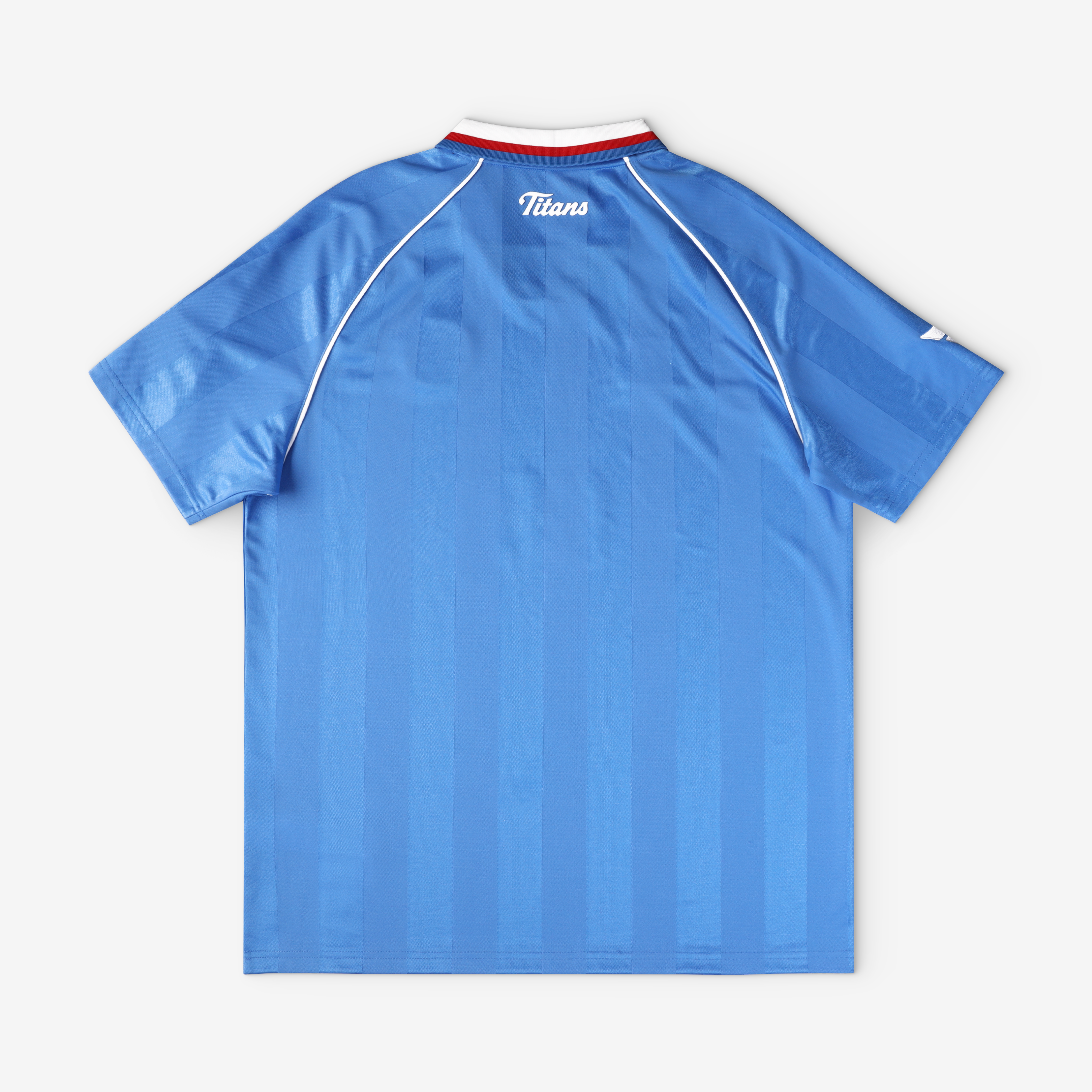 T-shirt de supporter des Tennessee Titans bleu clair à col en V, la marque Fanatics, pour homme.