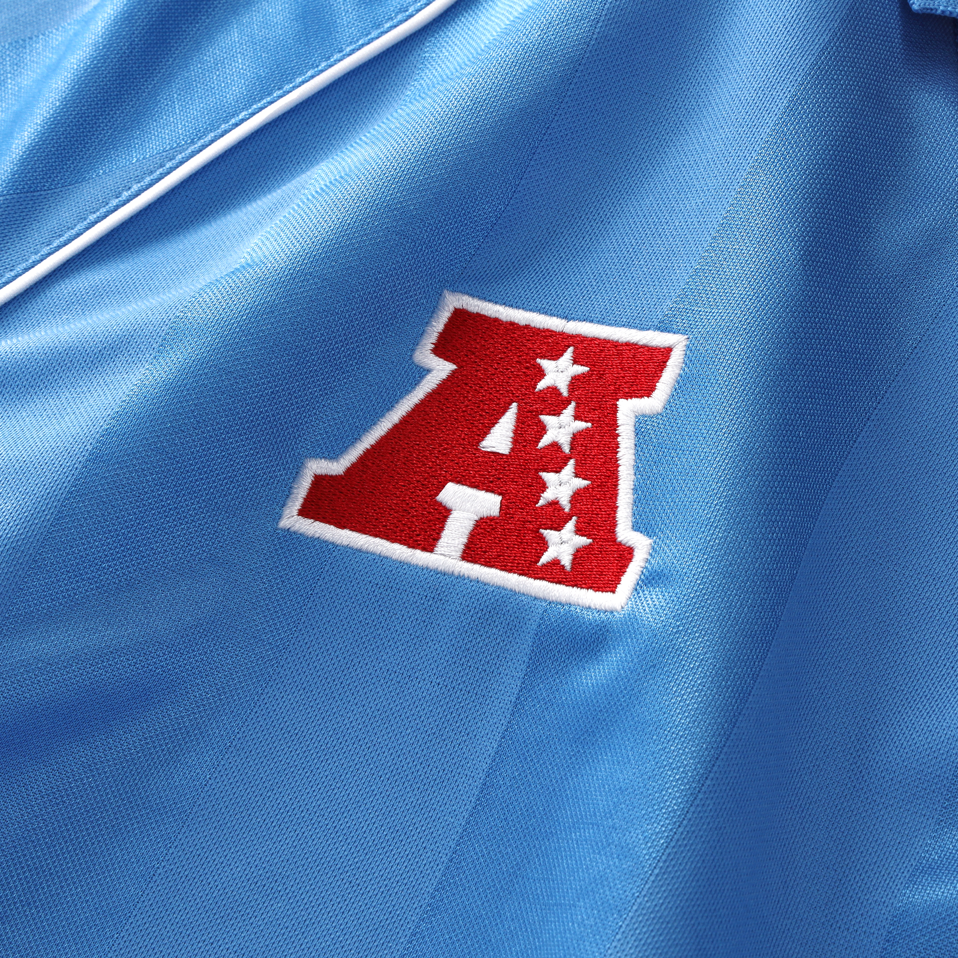 T-shirt de supporter des Tennessee Titans bleu clair à col en V, la marque Fanatics, pour homme.