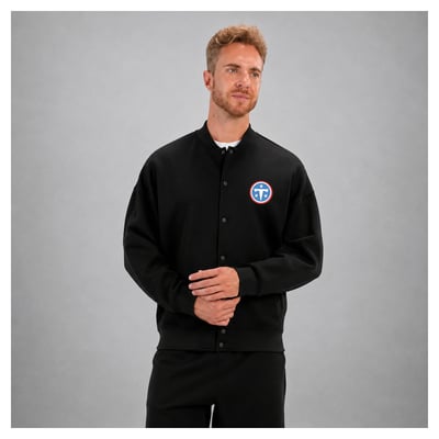 Tennessee Titans Levelwear Logo Luxe Signature Tri-Blend Bomber Jacket - Black