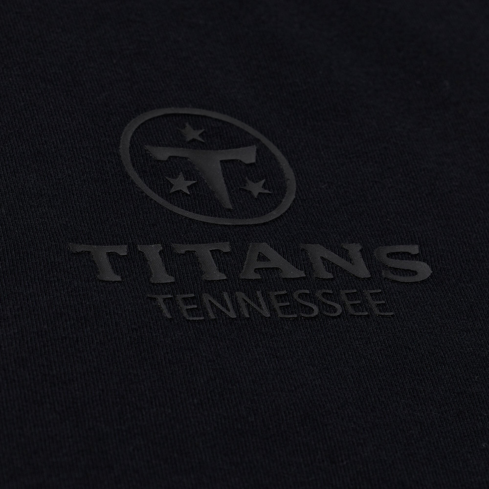 T-shirt Mitchell & Ness noir pour homme, motif micro-logo Tennessee Titans Core Essentials