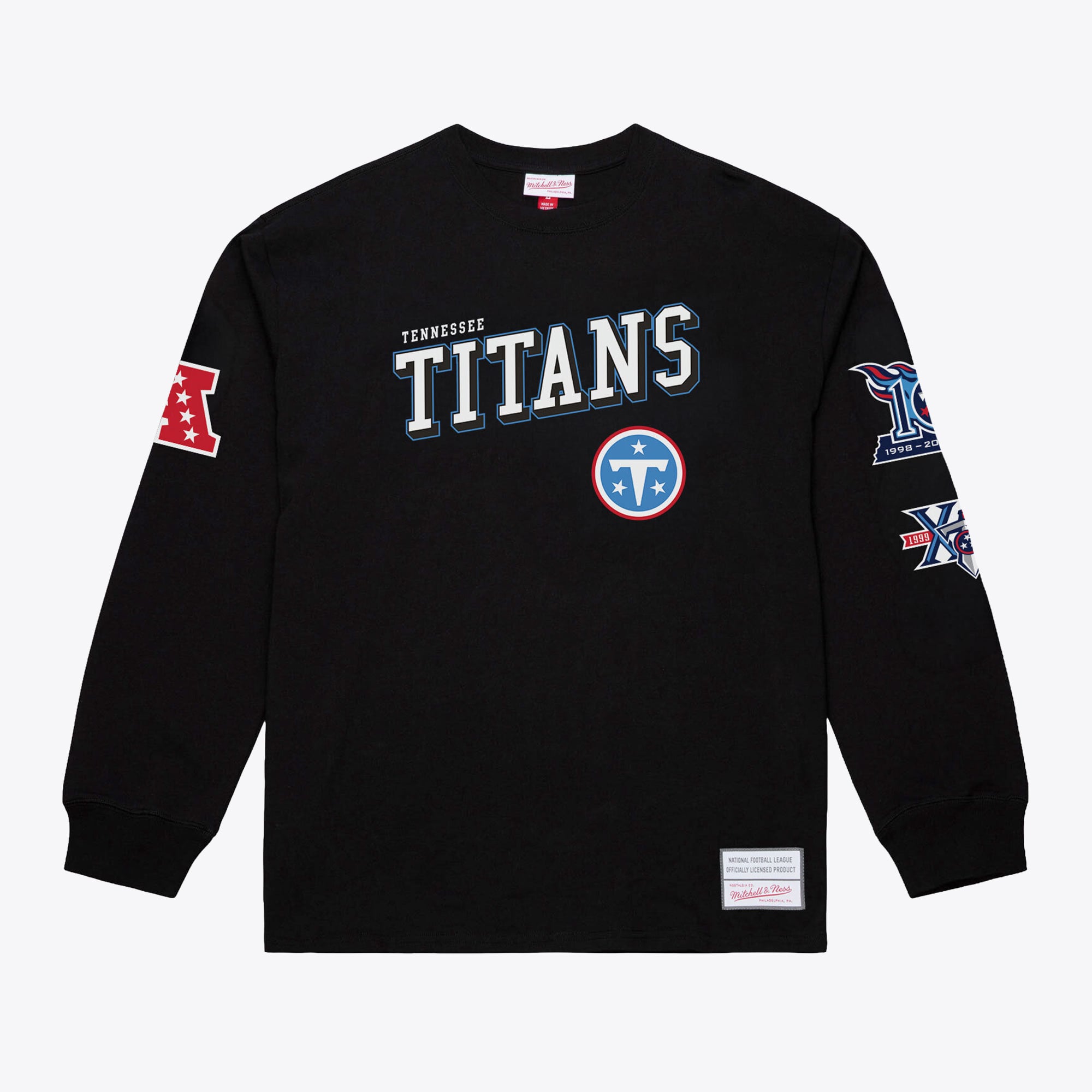 Men's Mitchell & Ness  Black Tennessee Titans Training Camp Long Sleeve T-Shirt