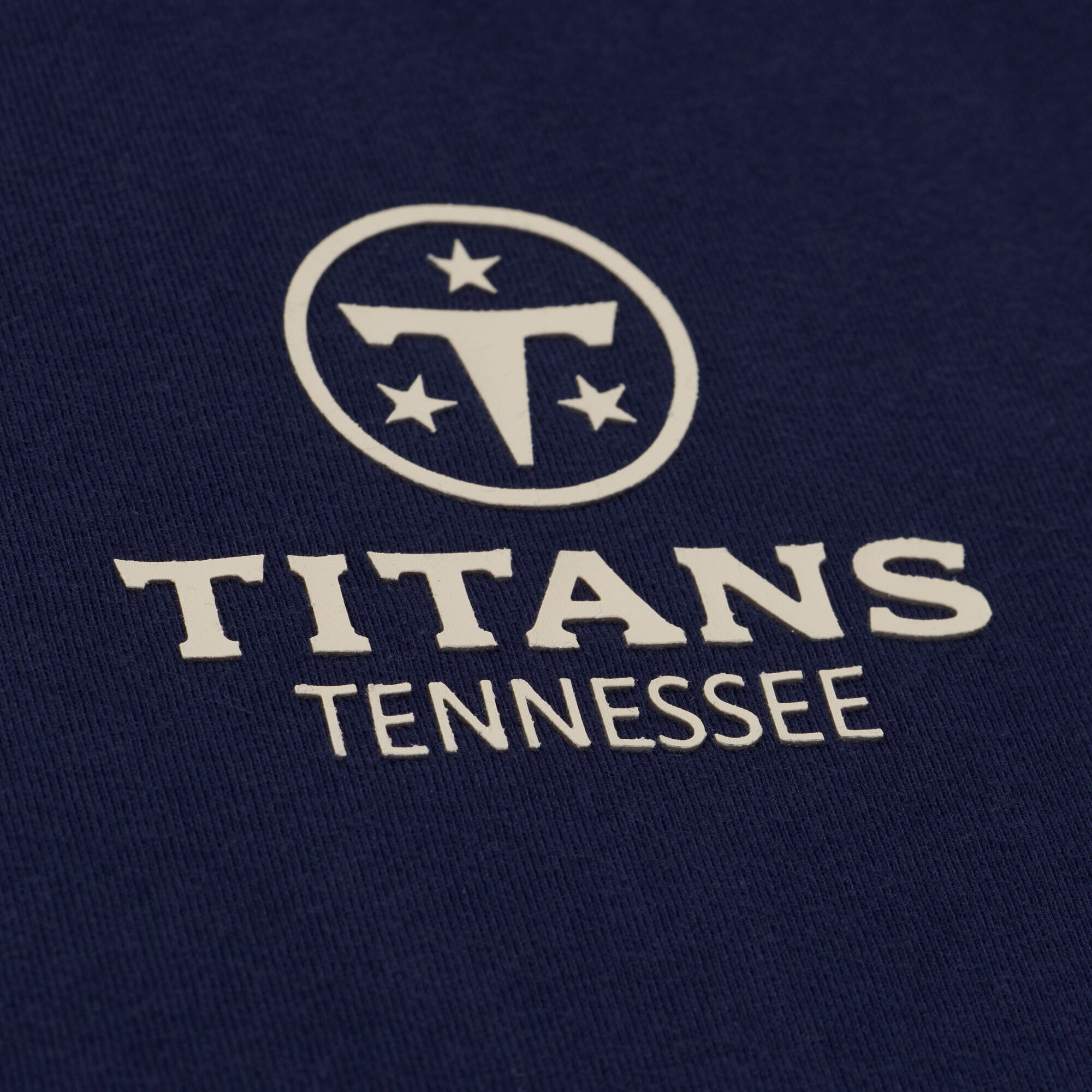 Men's Mitchell & Ness Navy Tennessee Titans Core Essentials Micro Logo T-Shirt