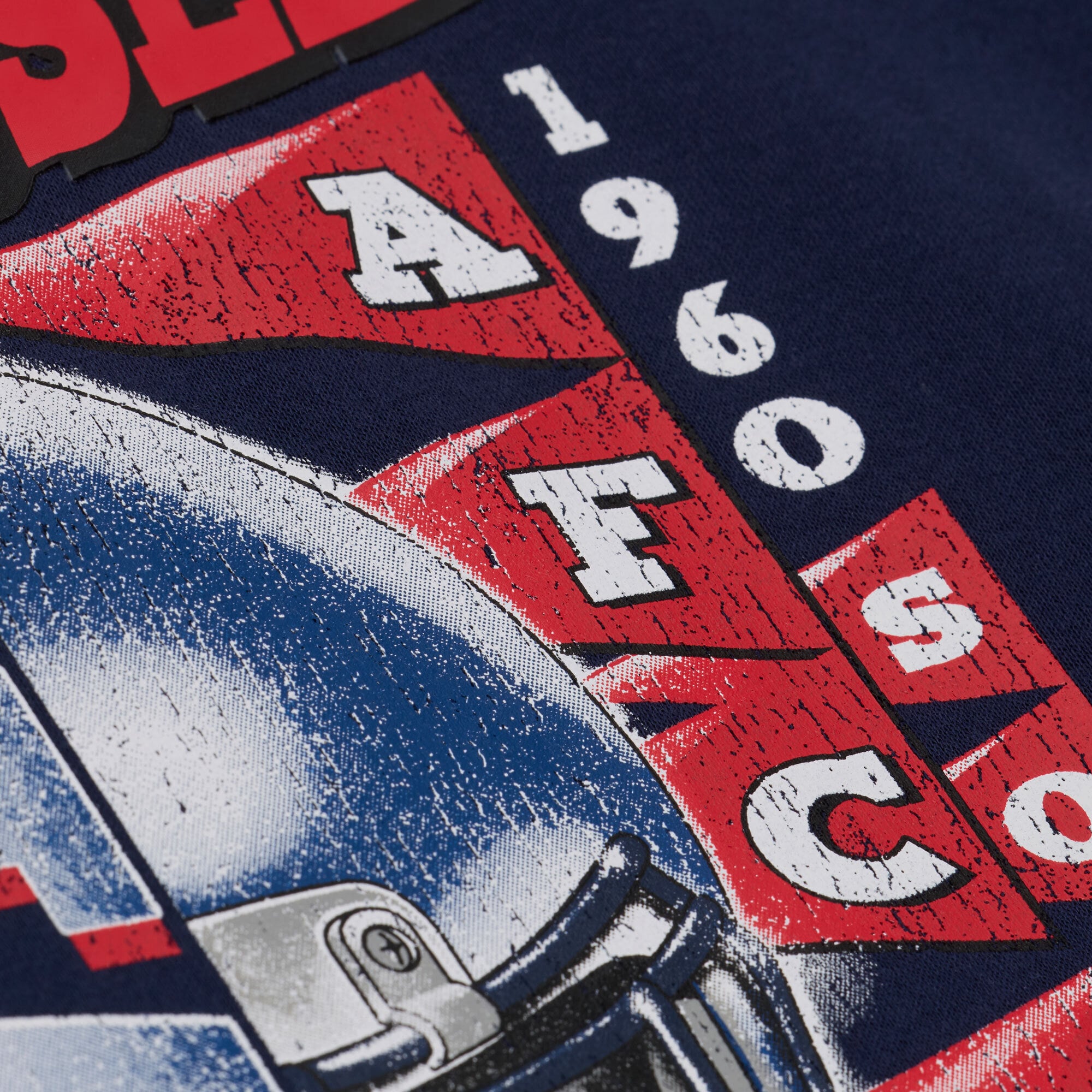 Sweat à capuche en polaire Mitchell & Ness bleu marine Tennessee Titans Core Essentials Street Graphic pour homme