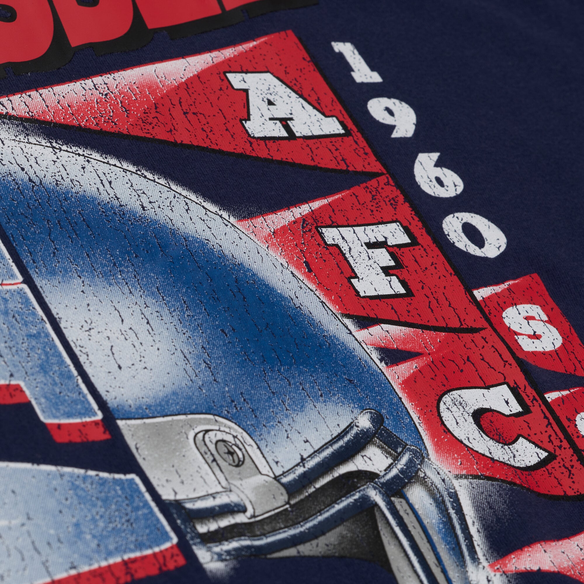 T-shirt graphique Mitchell & Ness bleu marine Tennessee Titans Core Essentials Street pour homme