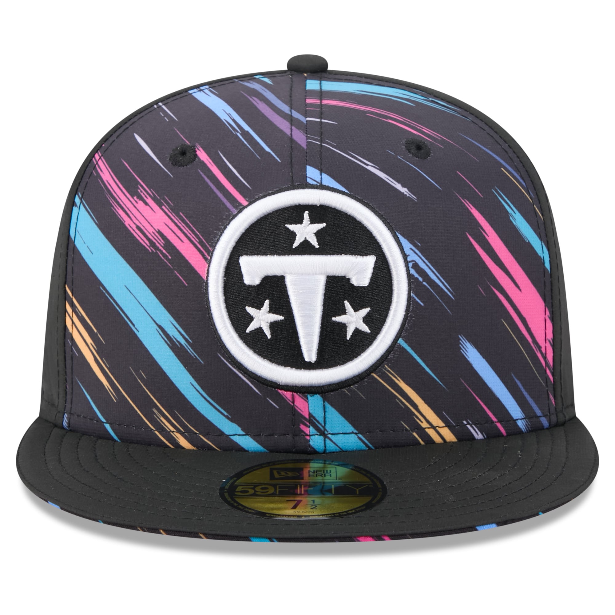 Men's New Era Black Tennessee Titans 2026 NFL Crucial Catch 59FIFTY Fitted Hat