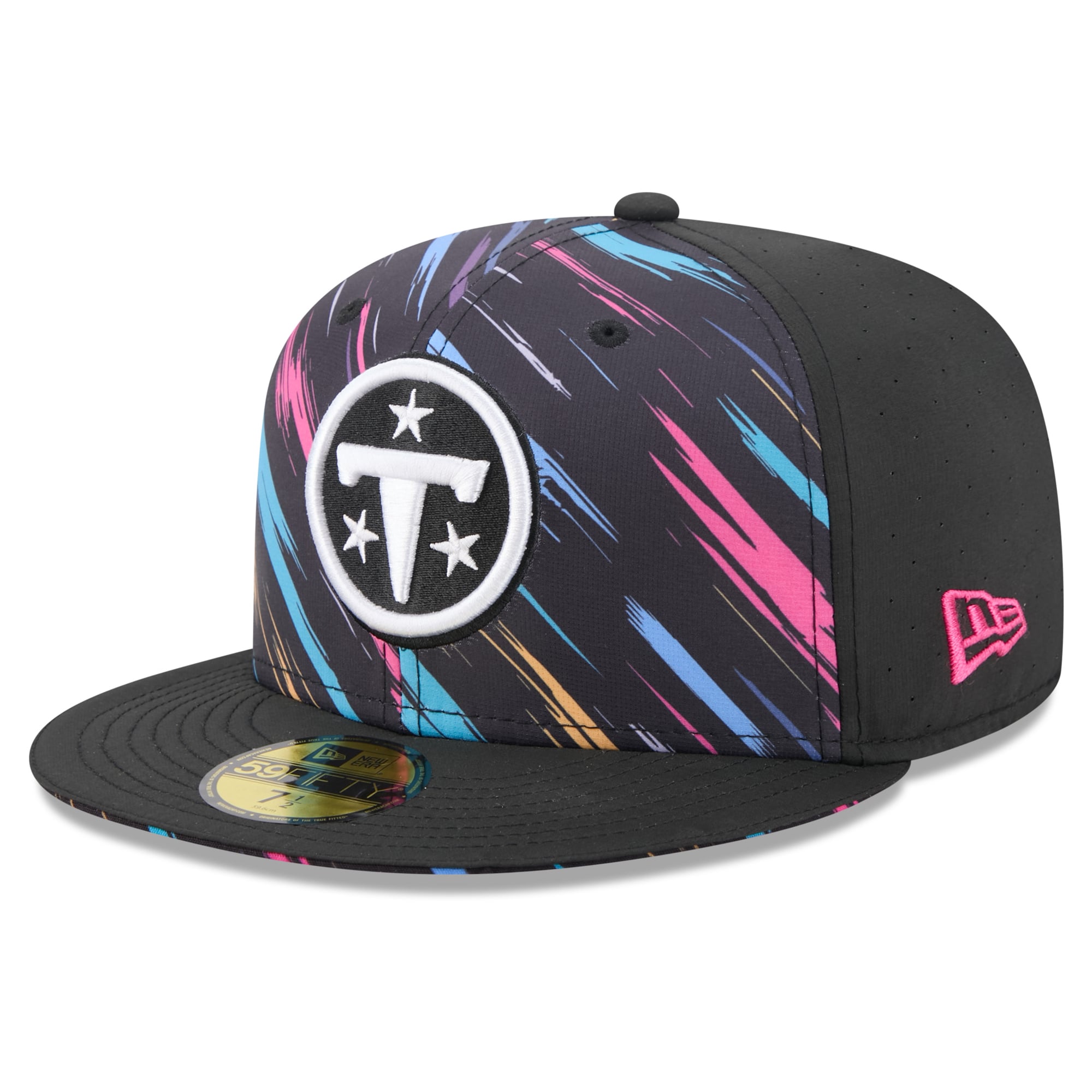 Men's New Era Black Tennessee Titans 2026 NFL Crucial Catch 59FIFTY Fitted Hat