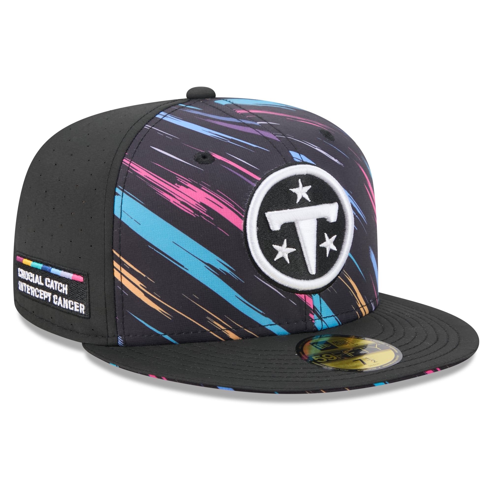 Men's New Era Black Tennessee Titans 2026 NFL Crucial Catch 59FIFTY Fitted Hat