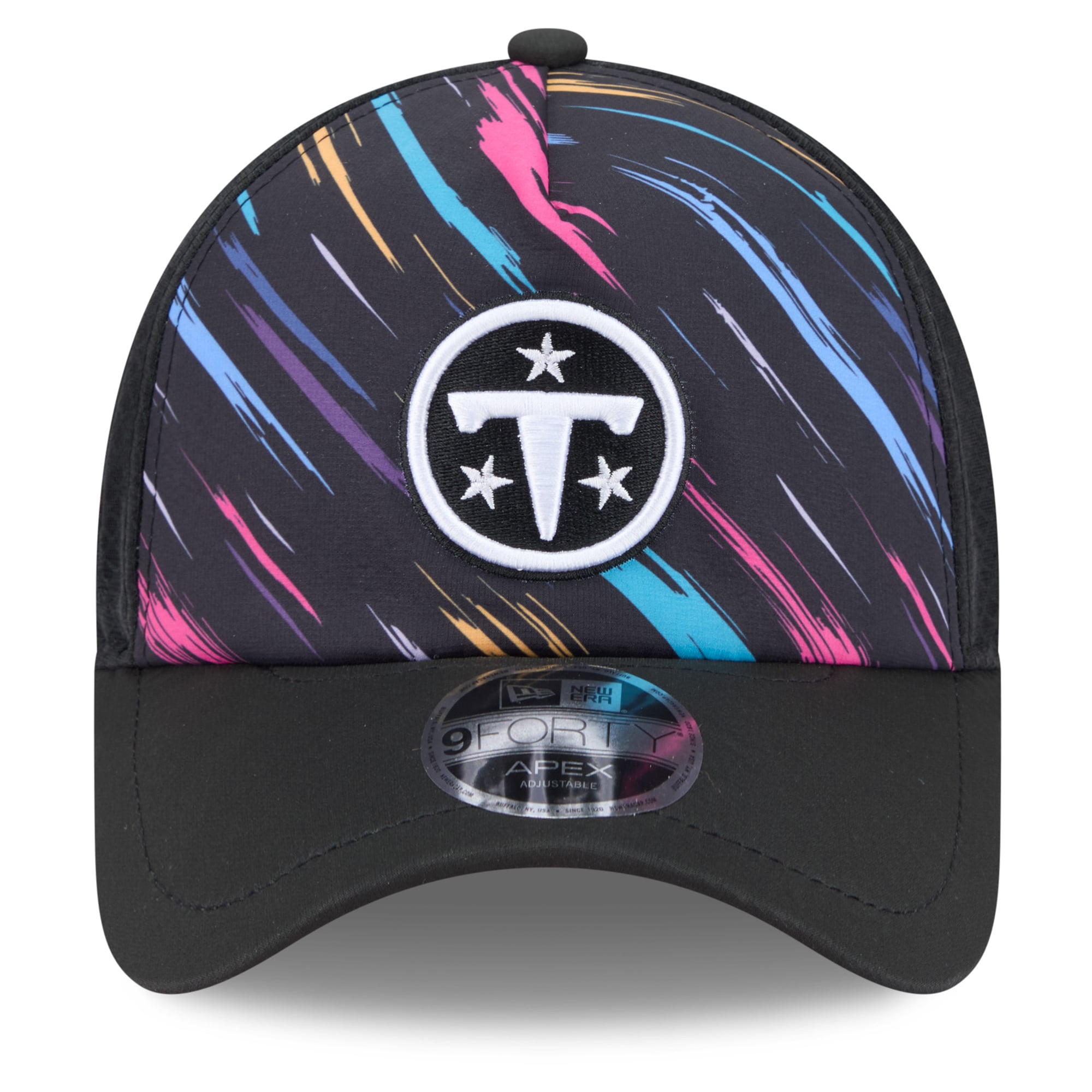 Men's New Era Black Tennessee Titans 2026 NFL Crucial Catch 9FORTY Apex Adjustable Hat