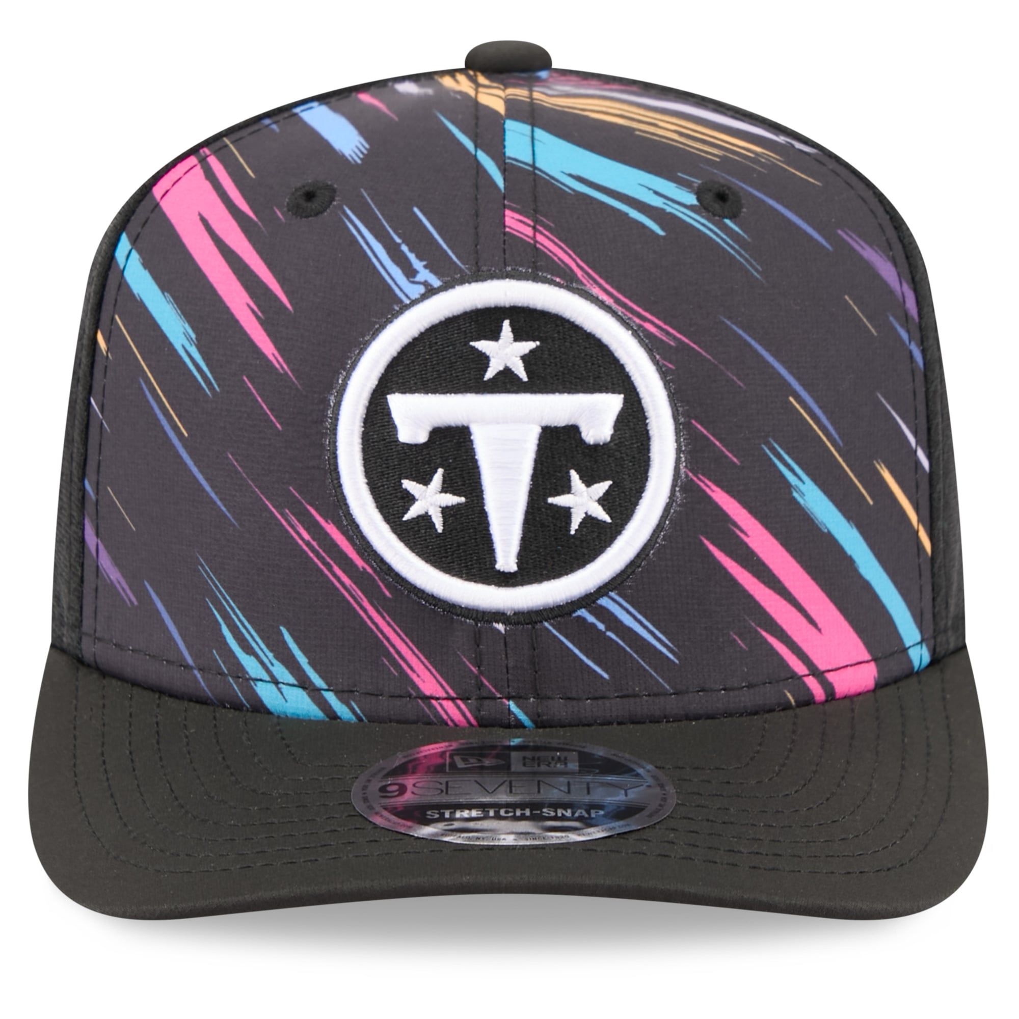 Men's New Era Black Tennessee Titans 2026 NFL Crucial Catch 9SEVENTY Adjustable Trucker Hat