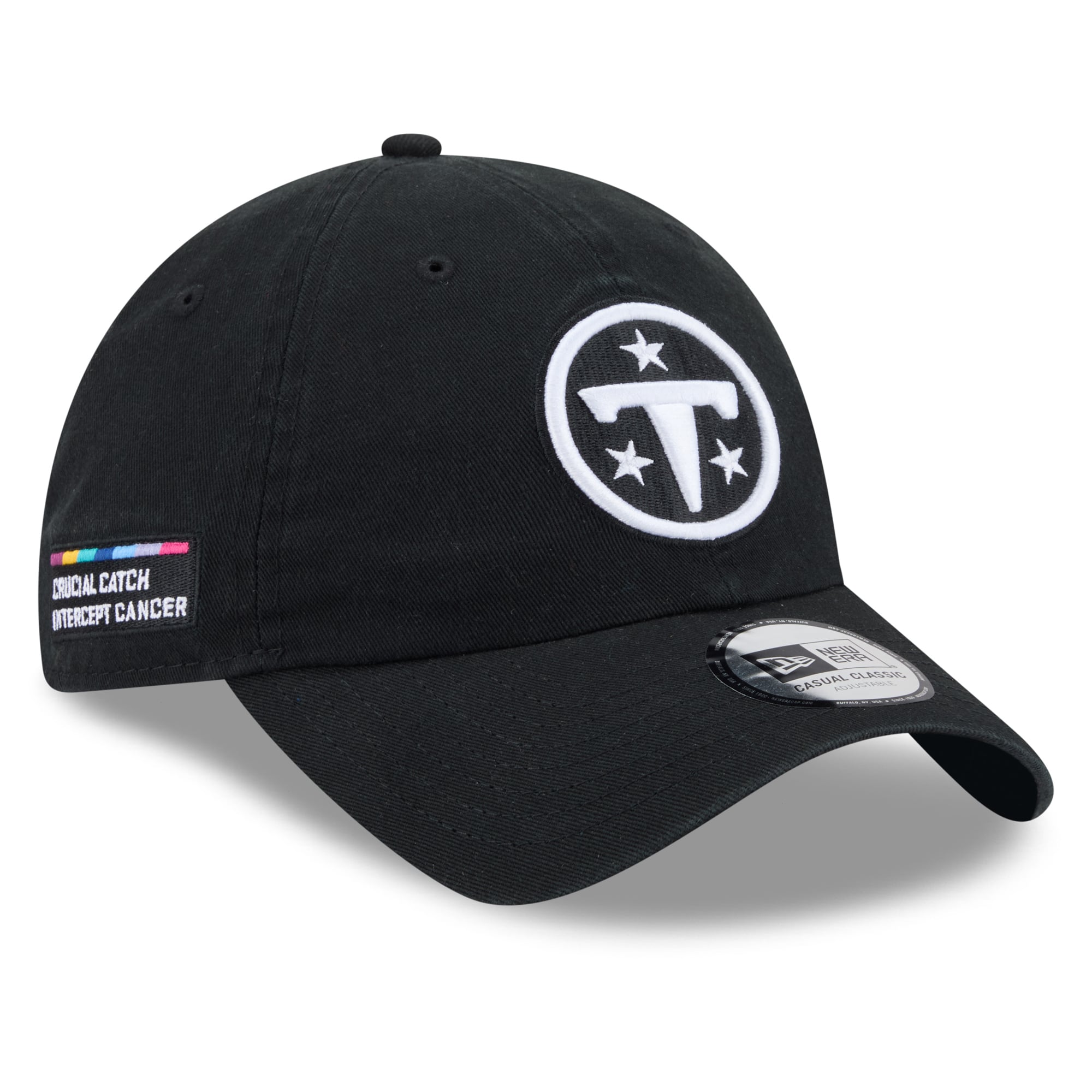 Men's New Era Black Tennessee Titans 2026 NFL Crucial Catch Casual Classic Adjustable Hat