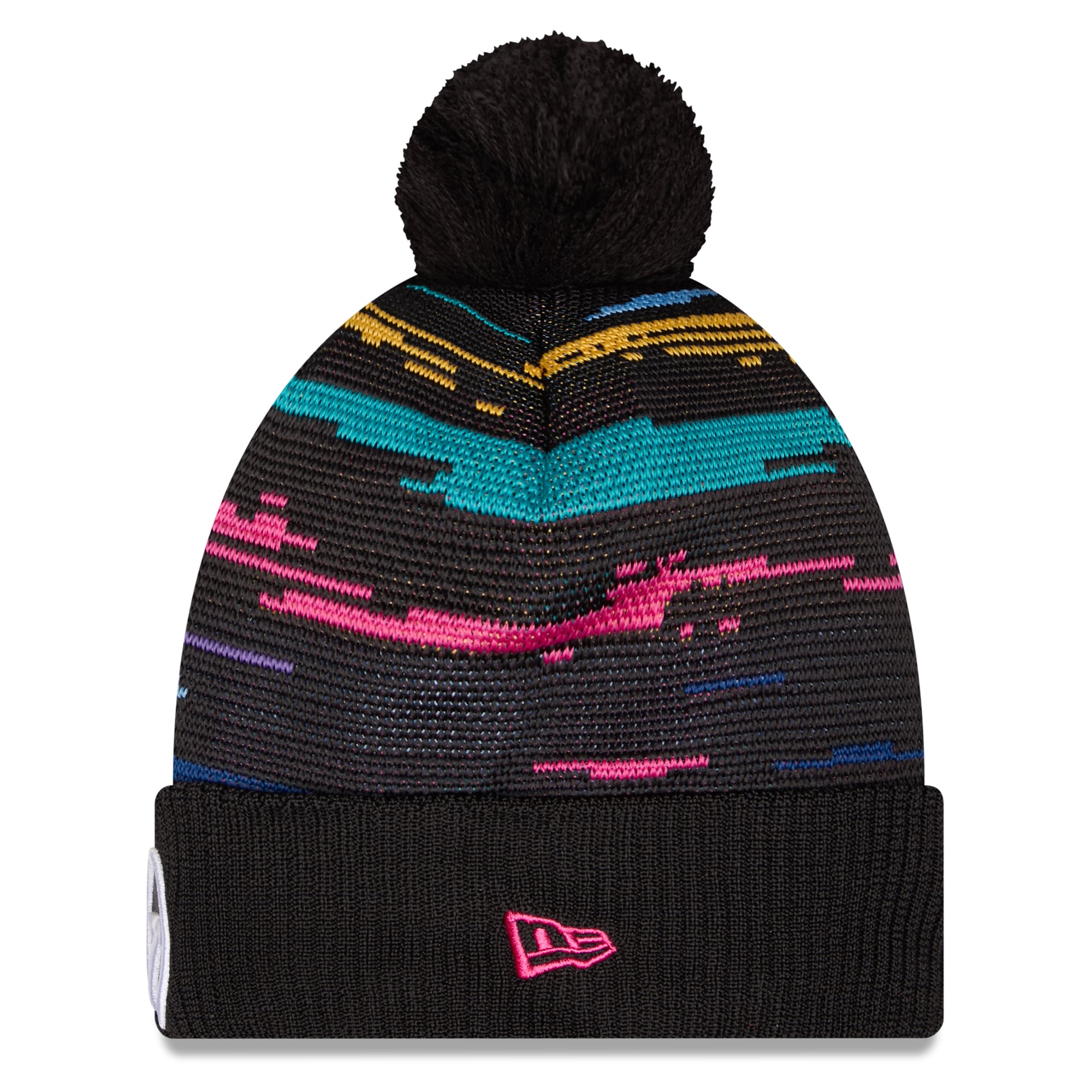 Men's New Era Black Tennessee Titans 2026 NFL Crucial Catch Cuffed Knit Hat with Pom