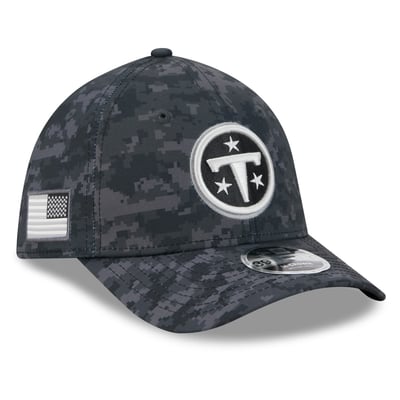 Tennessee Titans New Era 2026 Salute To Service 39THIRTY M-Crown Stretch Hat - Black