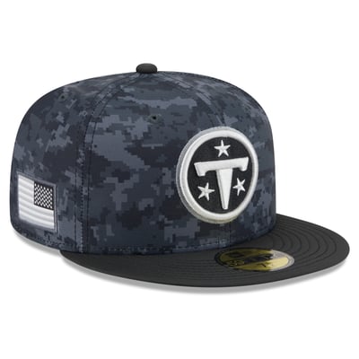 Tennessee Titans New Era 2026 Salute To Service 59FIFTY Fitted Hat - Black