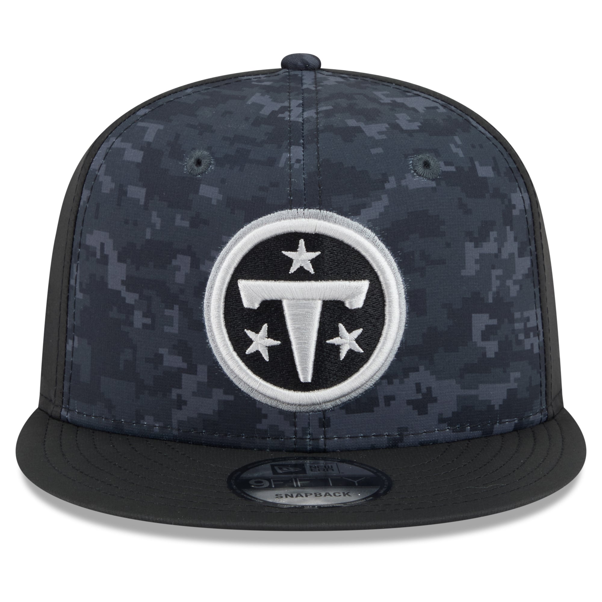 Casquette snapback New Era noire Tennessee Titans 2026 Salute To Service 9FIFTY pour homme