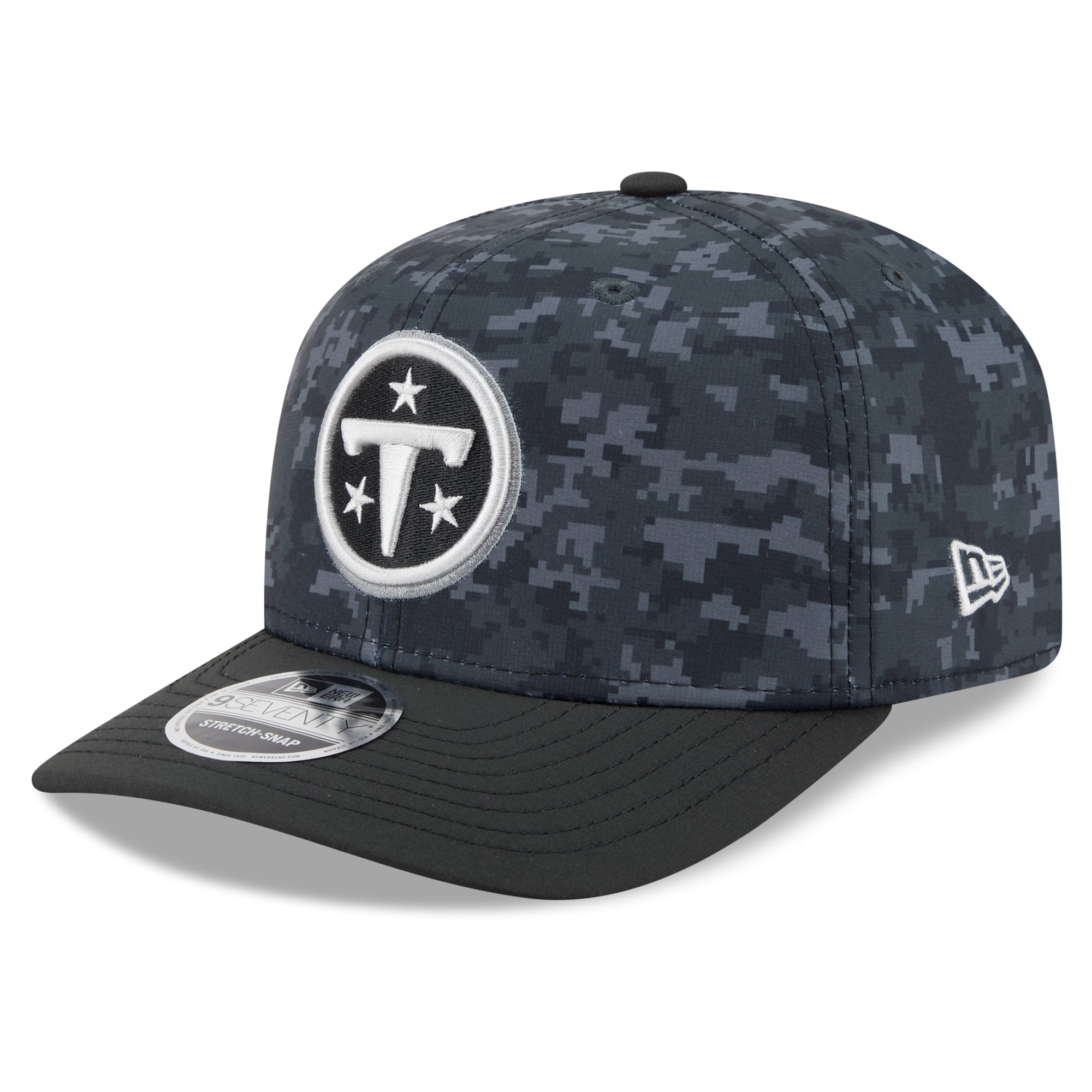 Casquette ajustable New Era noire Tennessee Titans 2026 Salute To Service 9SEVENTY pour homme
