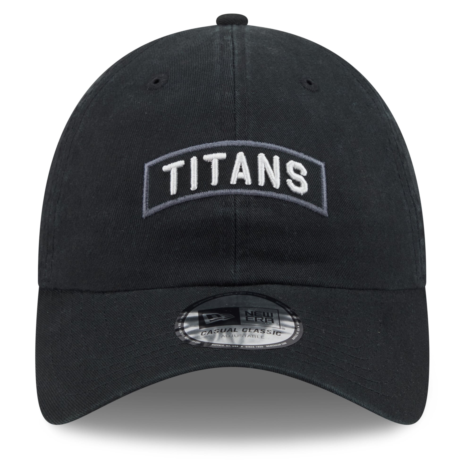 Casquette New Era noire pour homme Tennessee Titans 2026 Salute To Service, style classique décontracté et ajustable