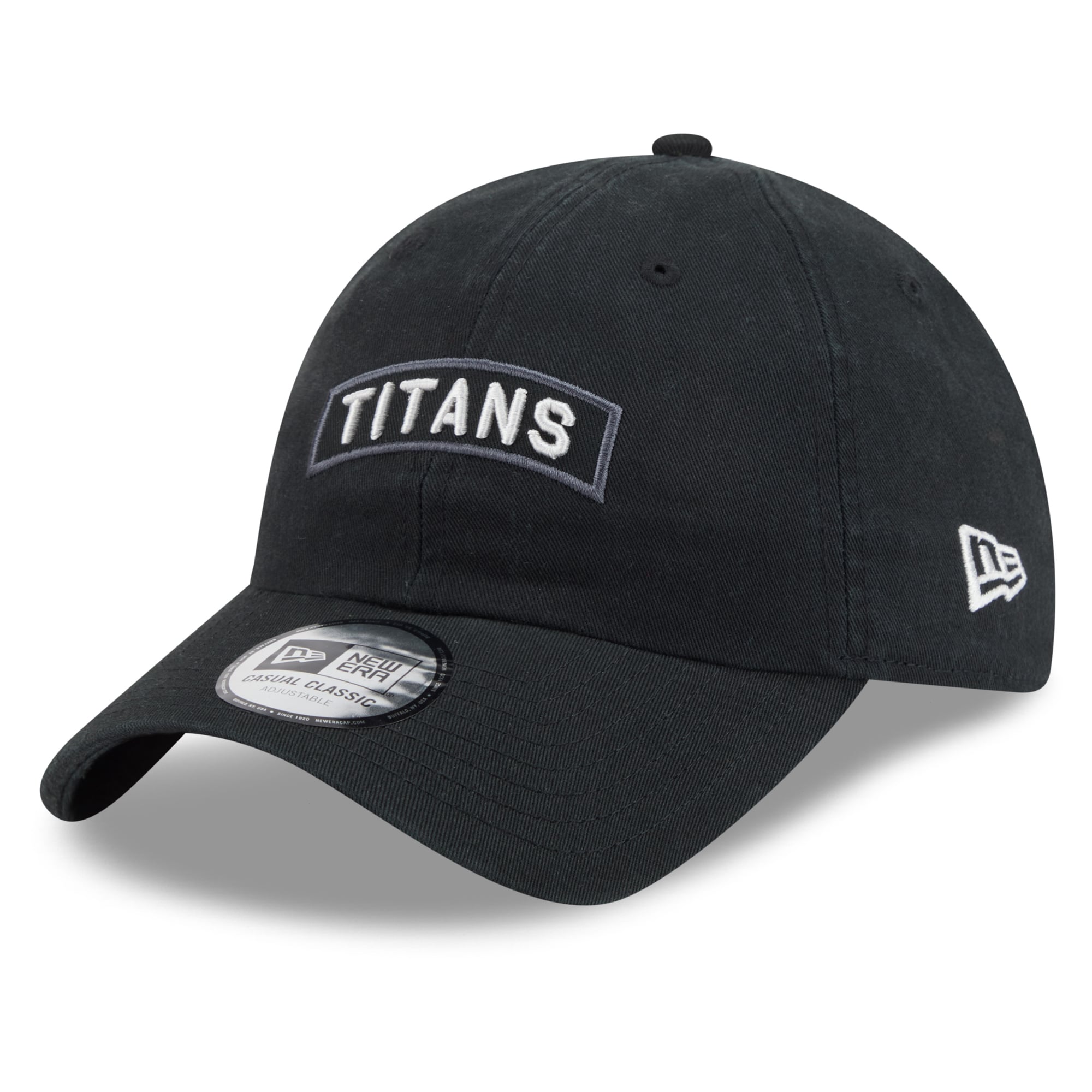 Casquette New Era noire pour homme Tennessee Titans 2026 Salute To Service, style classique décontracté et ajustable