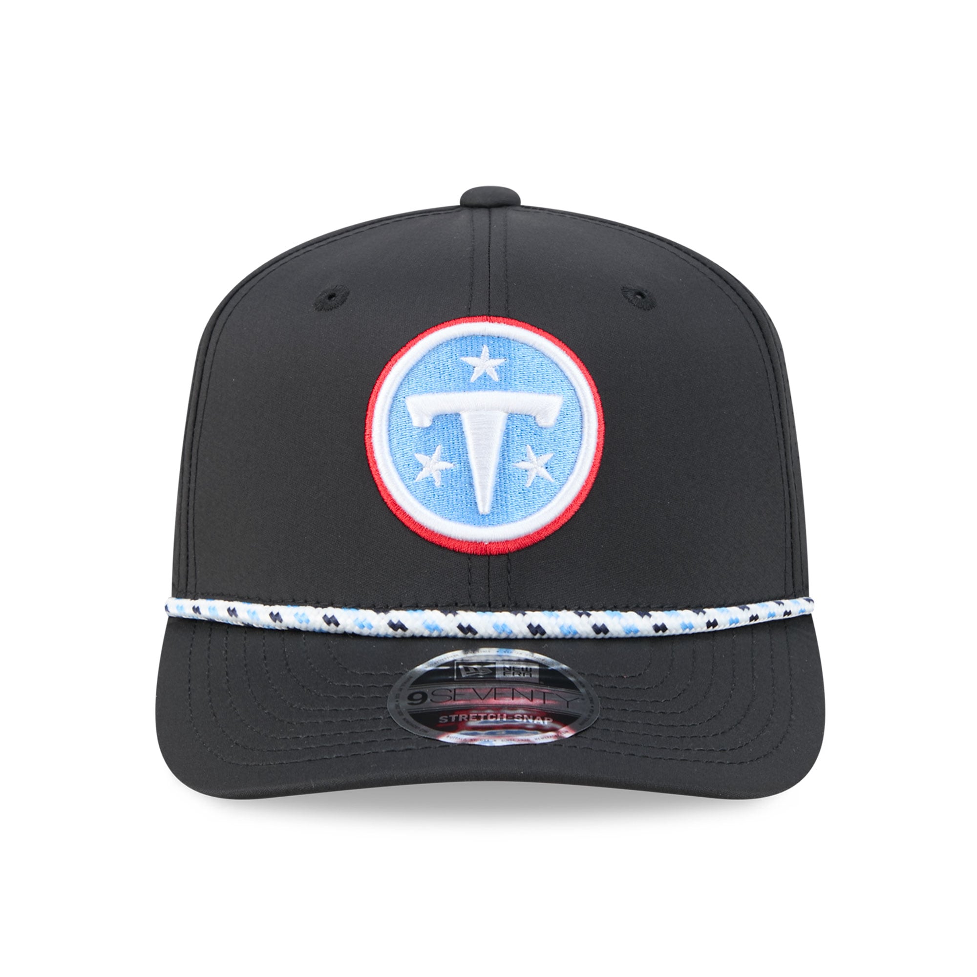 Casquette ajustable New Era noire Tennessee Titans 9SEVENTY pour homme