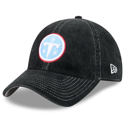 Tennessee Titans New Era Corduroy Casual Classic Adjustable Hat - Black