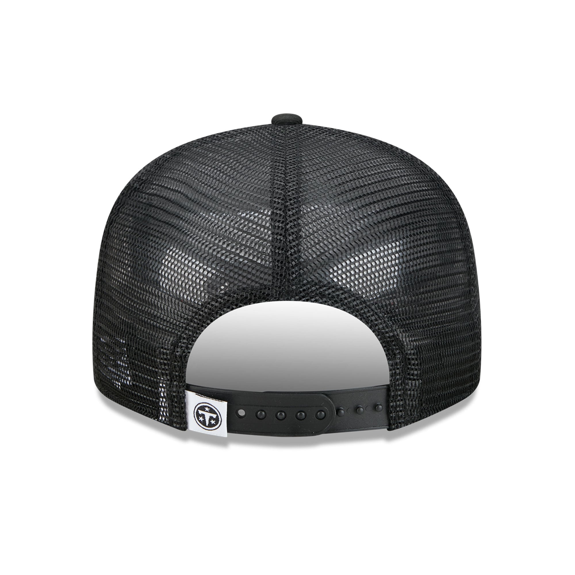 Casquette trucker snapback New Era 9FIFTY Tennessee Titans noire et blanche pour homme