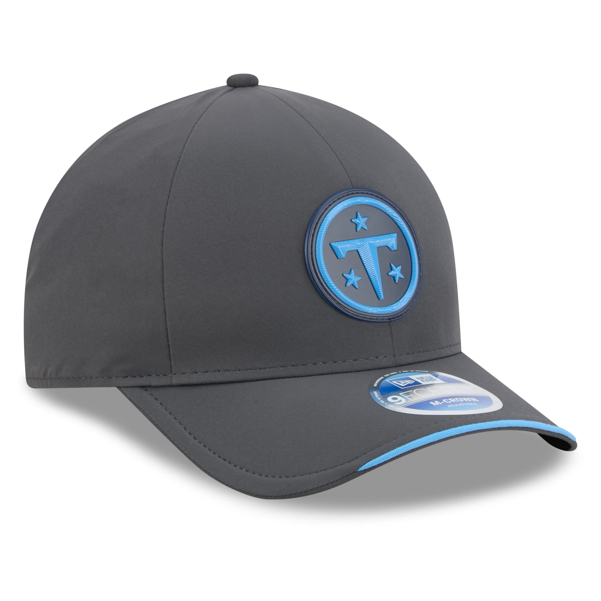 Casquette ajustable New Era 9FORTY M-Crown pour homme, couleur anthracite, Tennessee Titans 2026, idéale pour les temps froids.