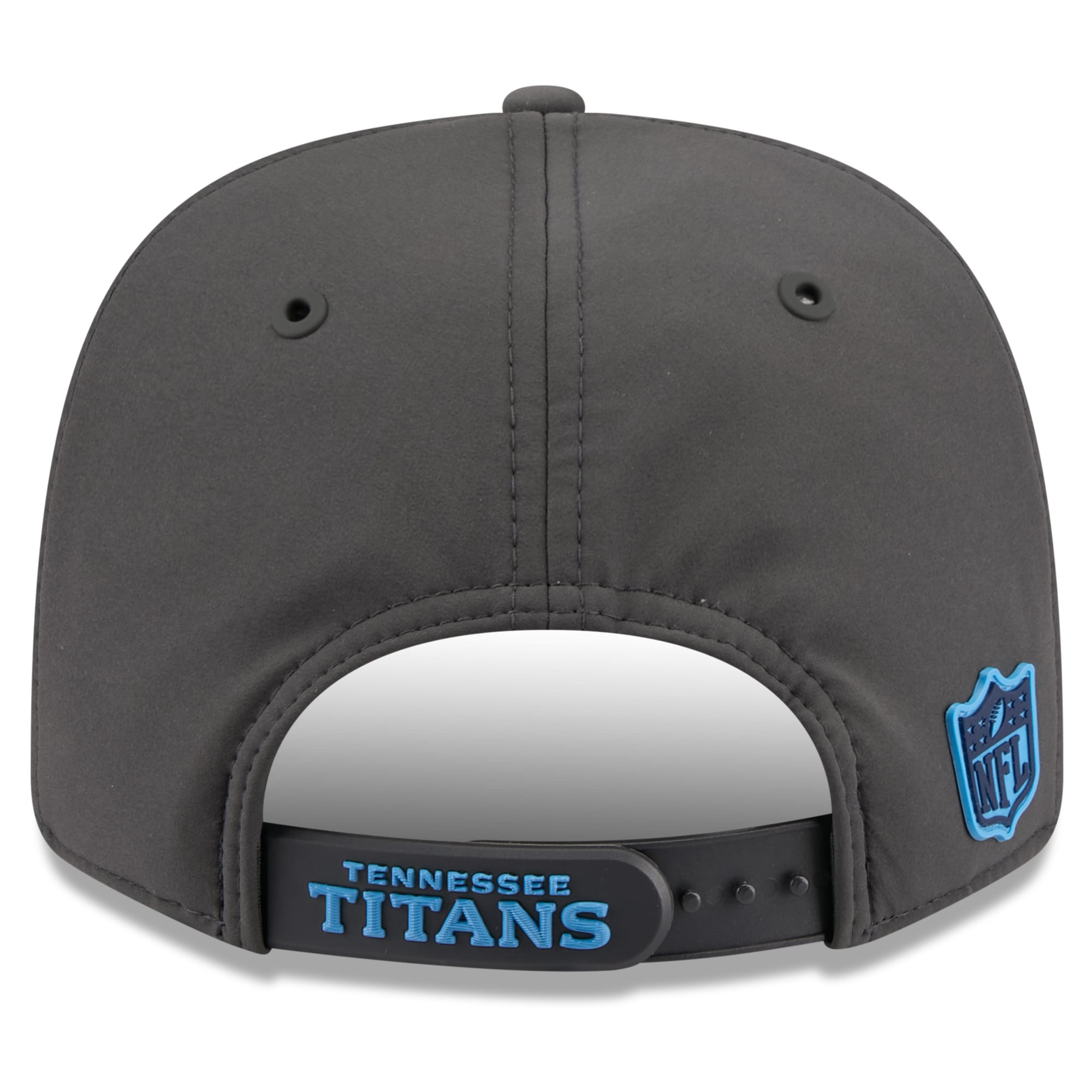 Casquette ajustable New Era anthracite Tennessee Titans 2026 Sideline pour temps froid 9SEVENTY
