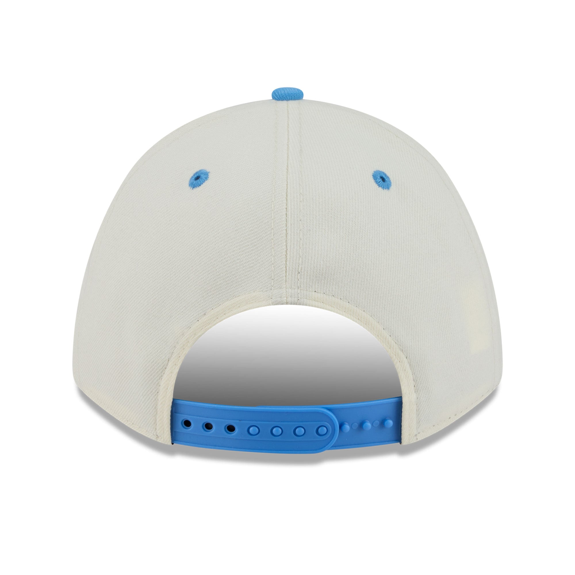 Casquette ajustable New Era Arch 9FORTY A-Frame M-Crown pour homme, couleur crème/bleu clair, Tennessee Titans.