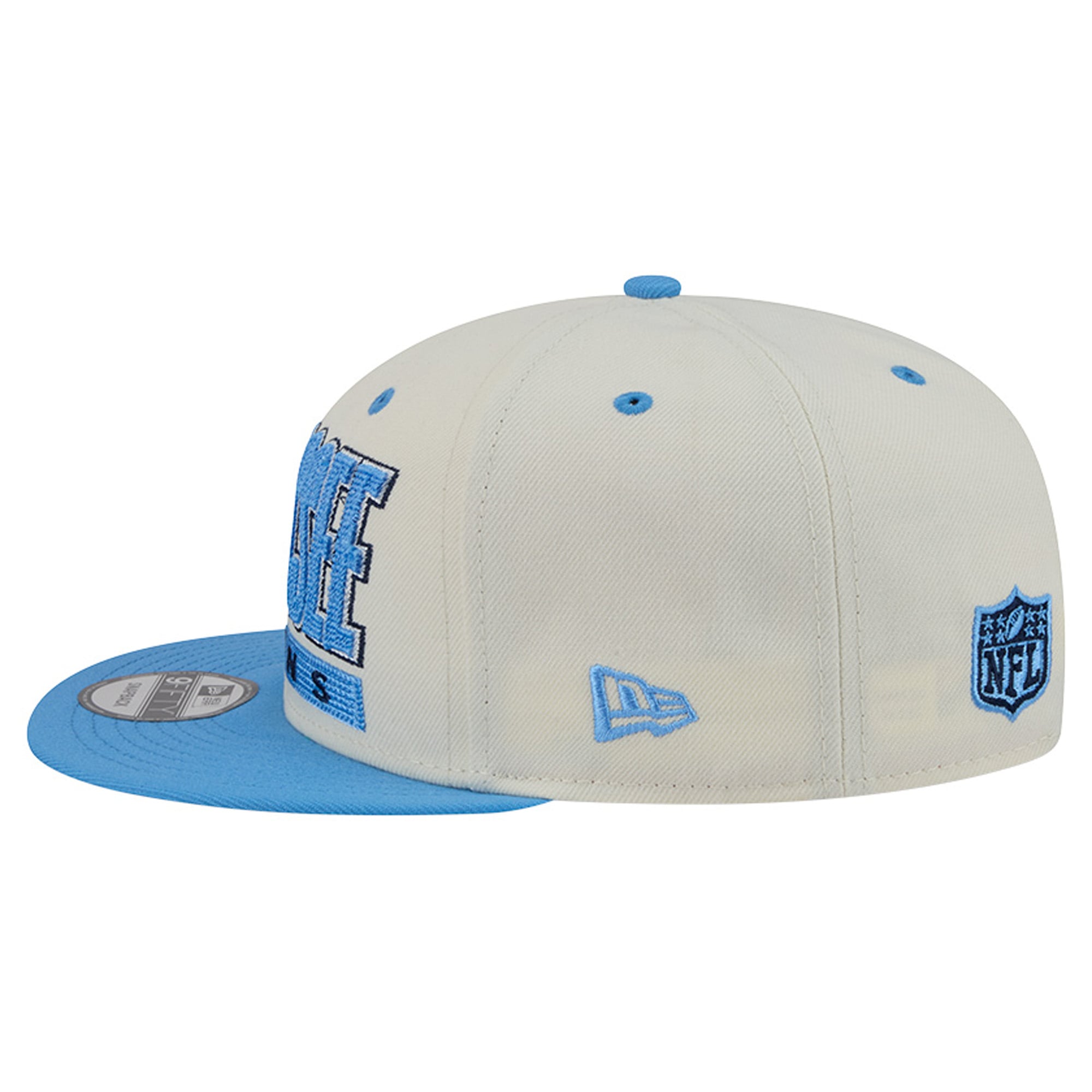 Men's New Era Cream/Light Blue Tennessee Titans Classic 9FIFTY Snapback Hat