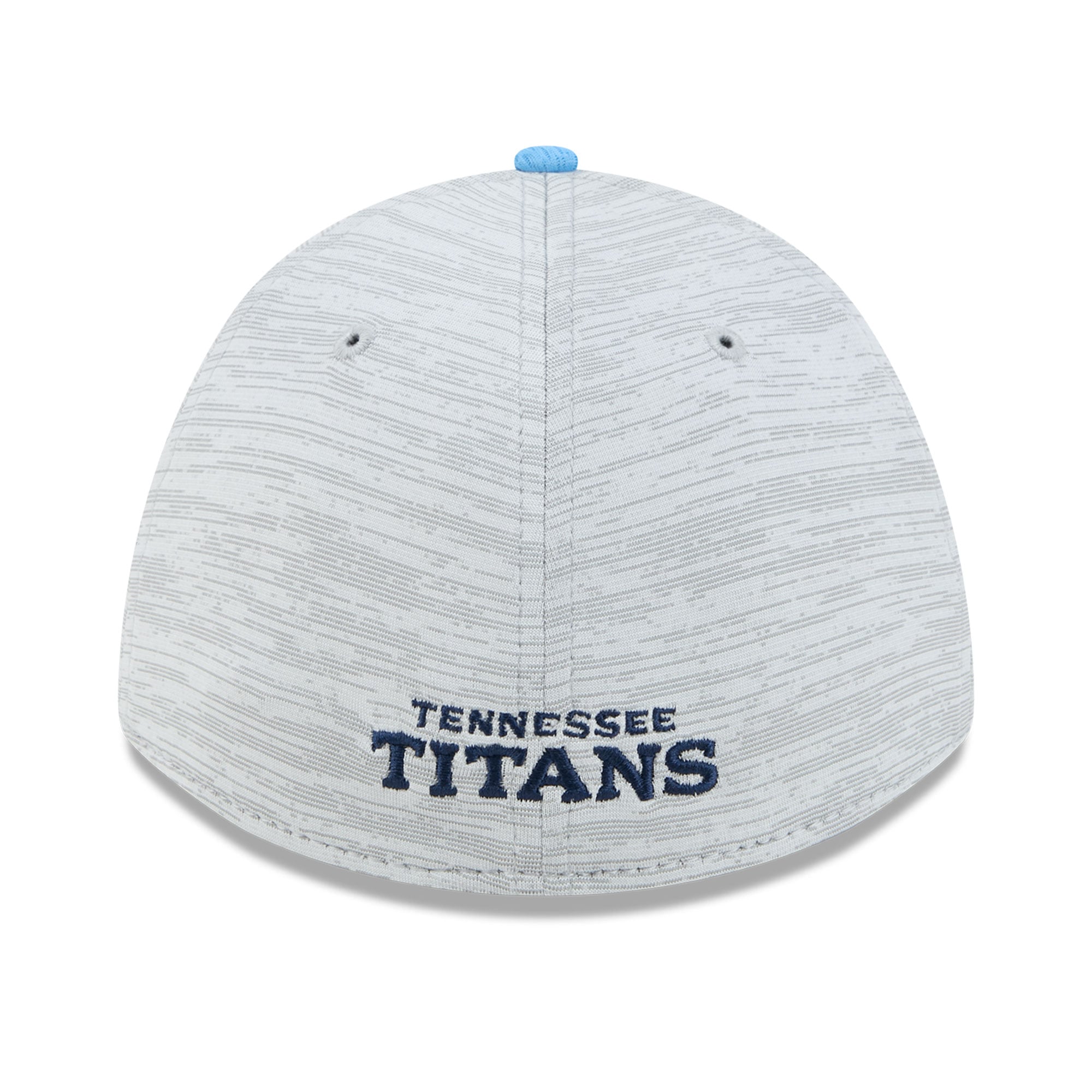 Casquette New Era Flex 39THIRTY Tech M-Crown A-Frame grise/bleu clair pour homme, Tennessee Titans.