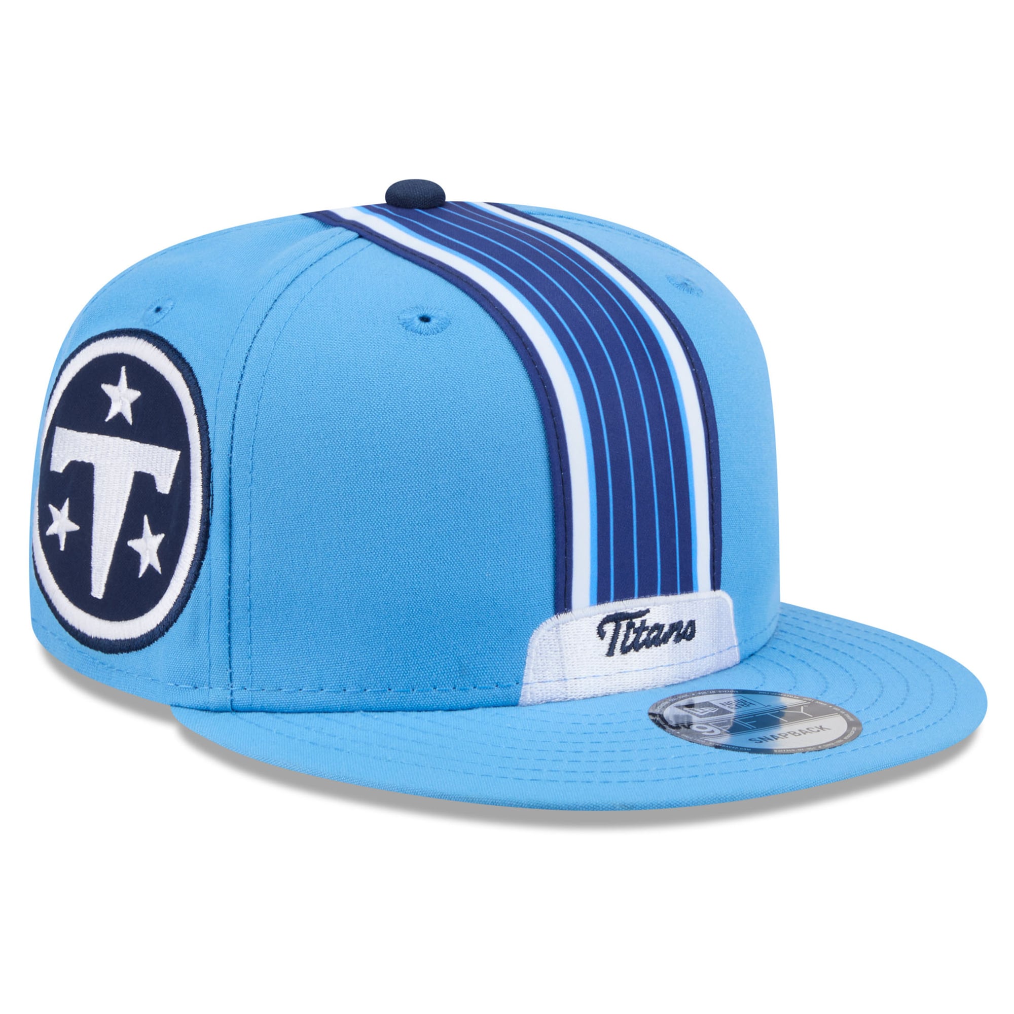 Men's New Era Light Blue Tennessee Titans 2026 Rivalries Collection Fan Pack Helmet 9FIFTY Snapback Hat