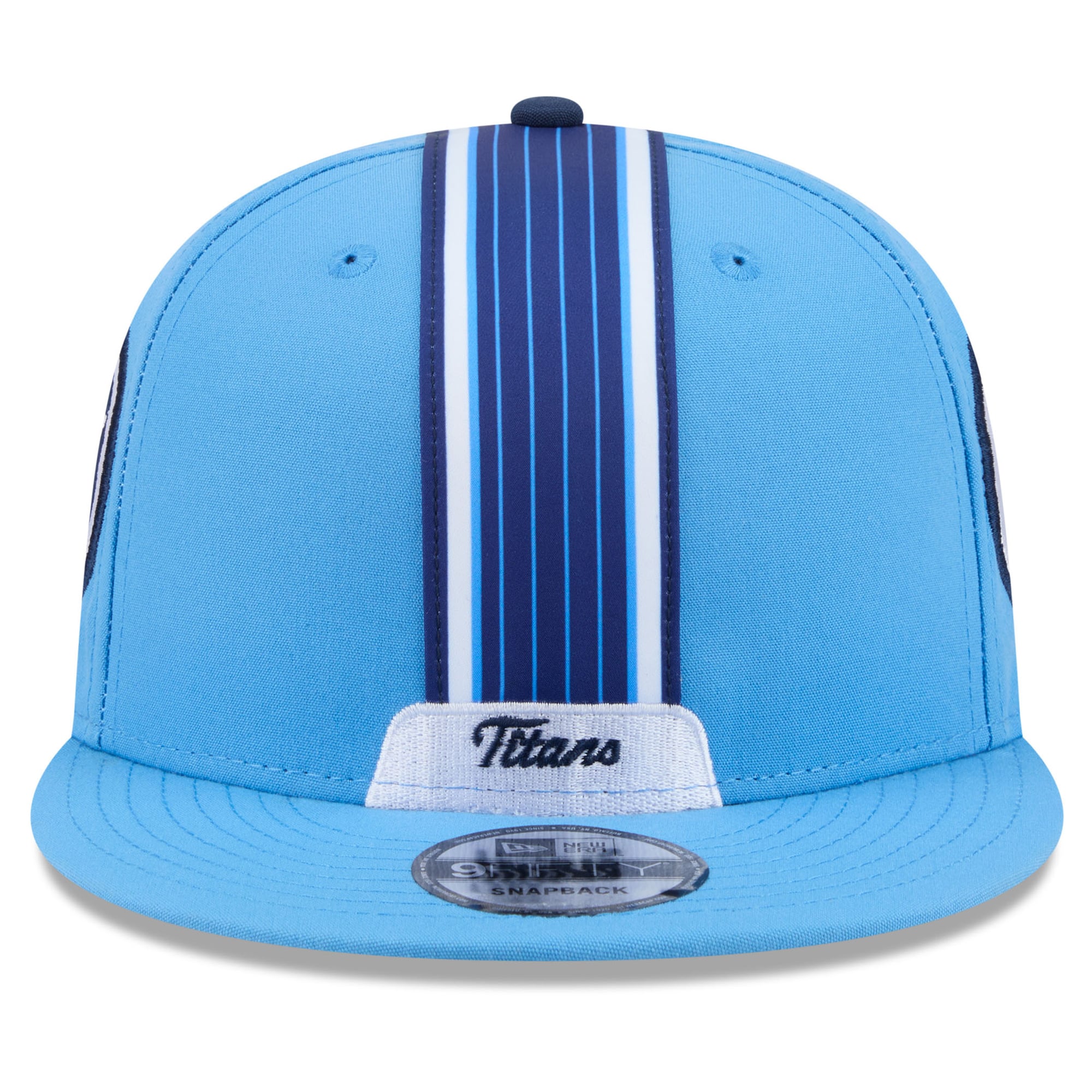 Men's New Era Light Blue Tennessee Titans 2026 Rivalries Collection Fan Pack Helmet 9FIFTY Snapback Hat