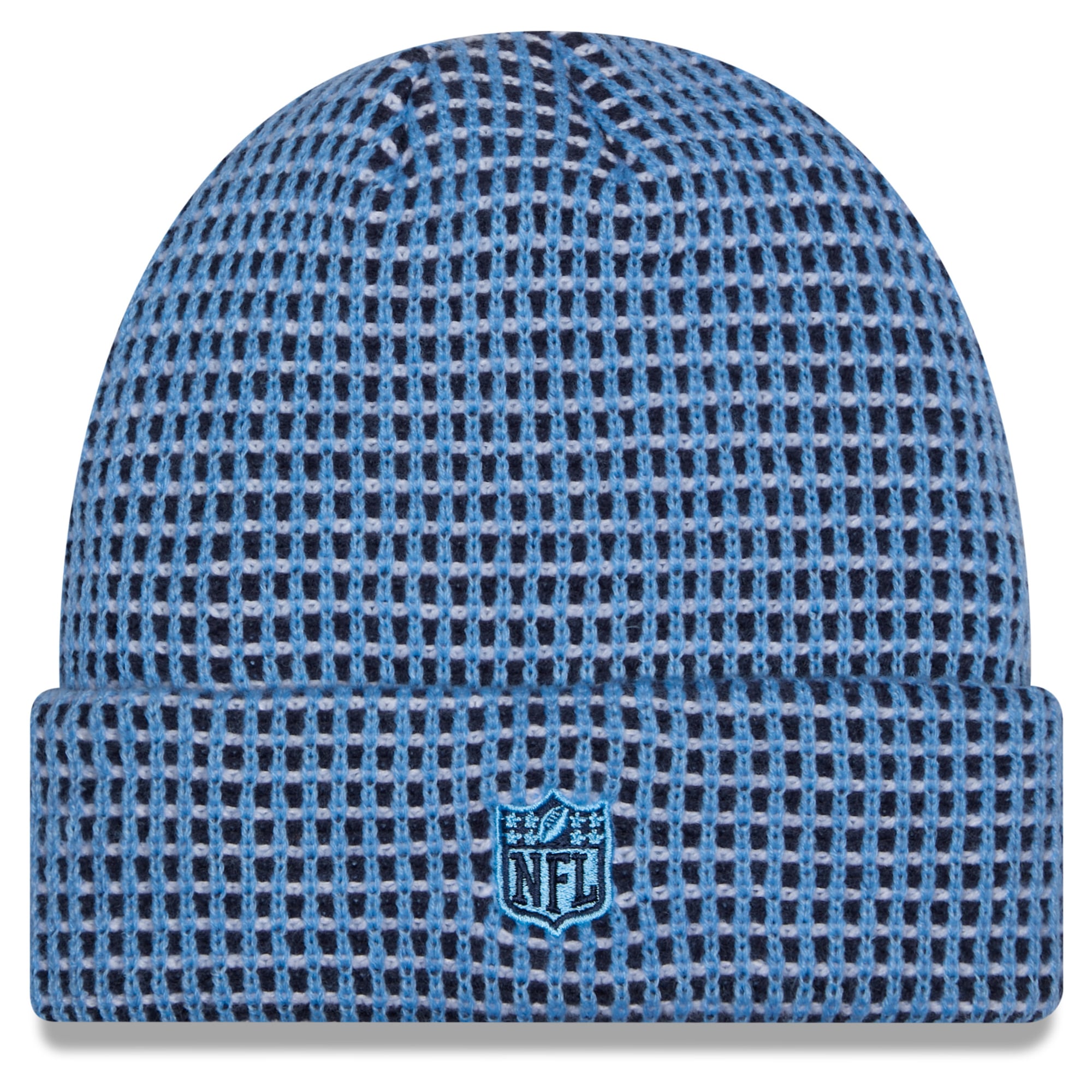 Men's New Era Light Blue Tennessee Titans 2026 Sideline Cold Weather  Cuffed Knit Hat