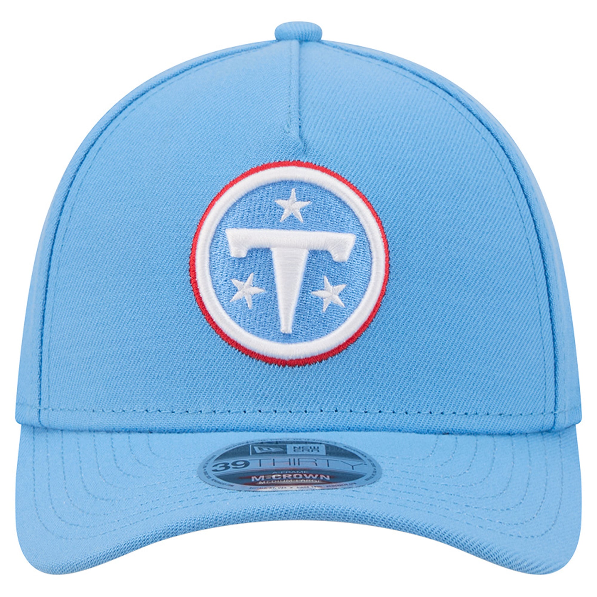 Casquette extensible New Era bleu clair Tennessee Titans 39THIRTY M-Crown pour homme