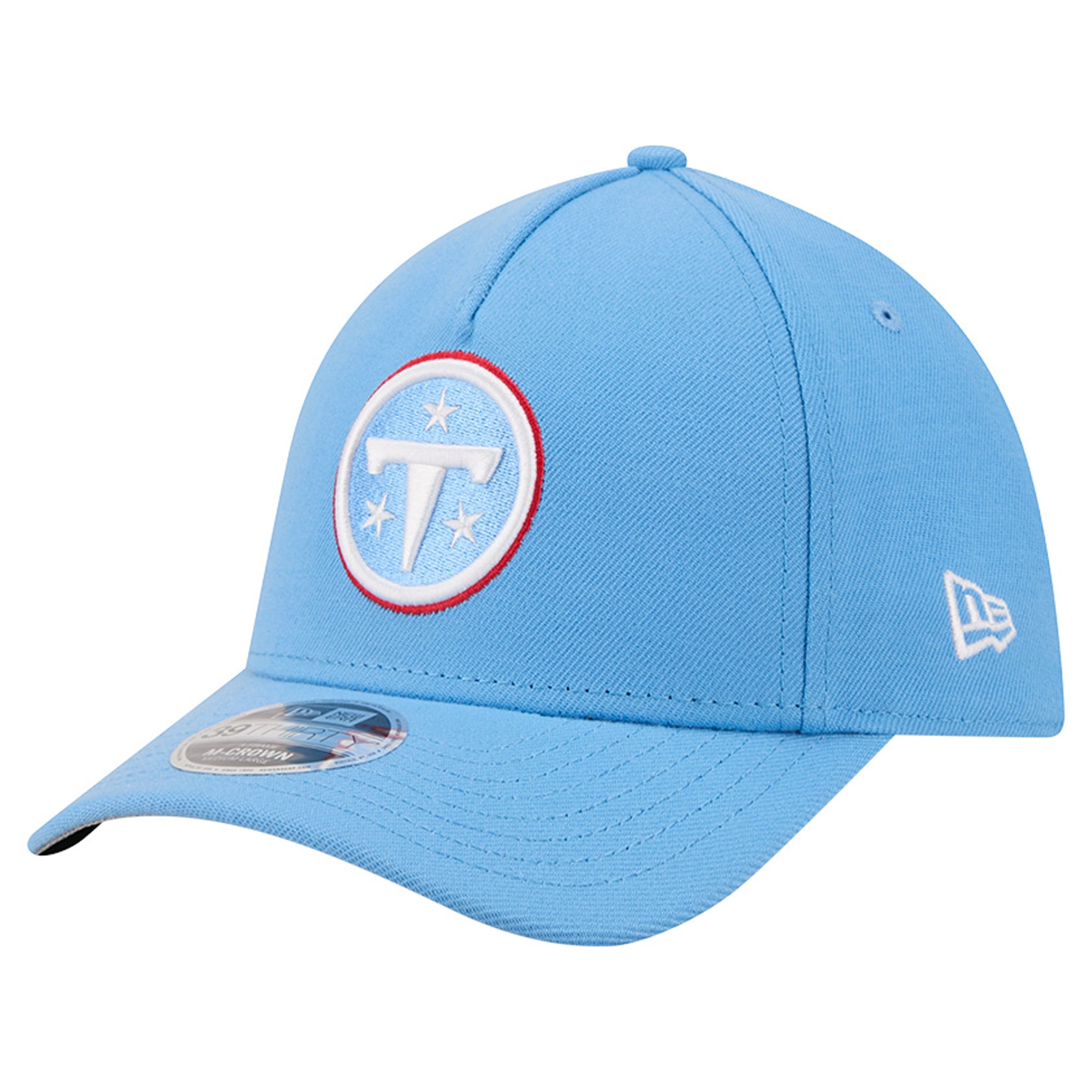 Casquette extensible New Era bleu clair Tennessee Titans 39THIRTY M-Crown pour homme