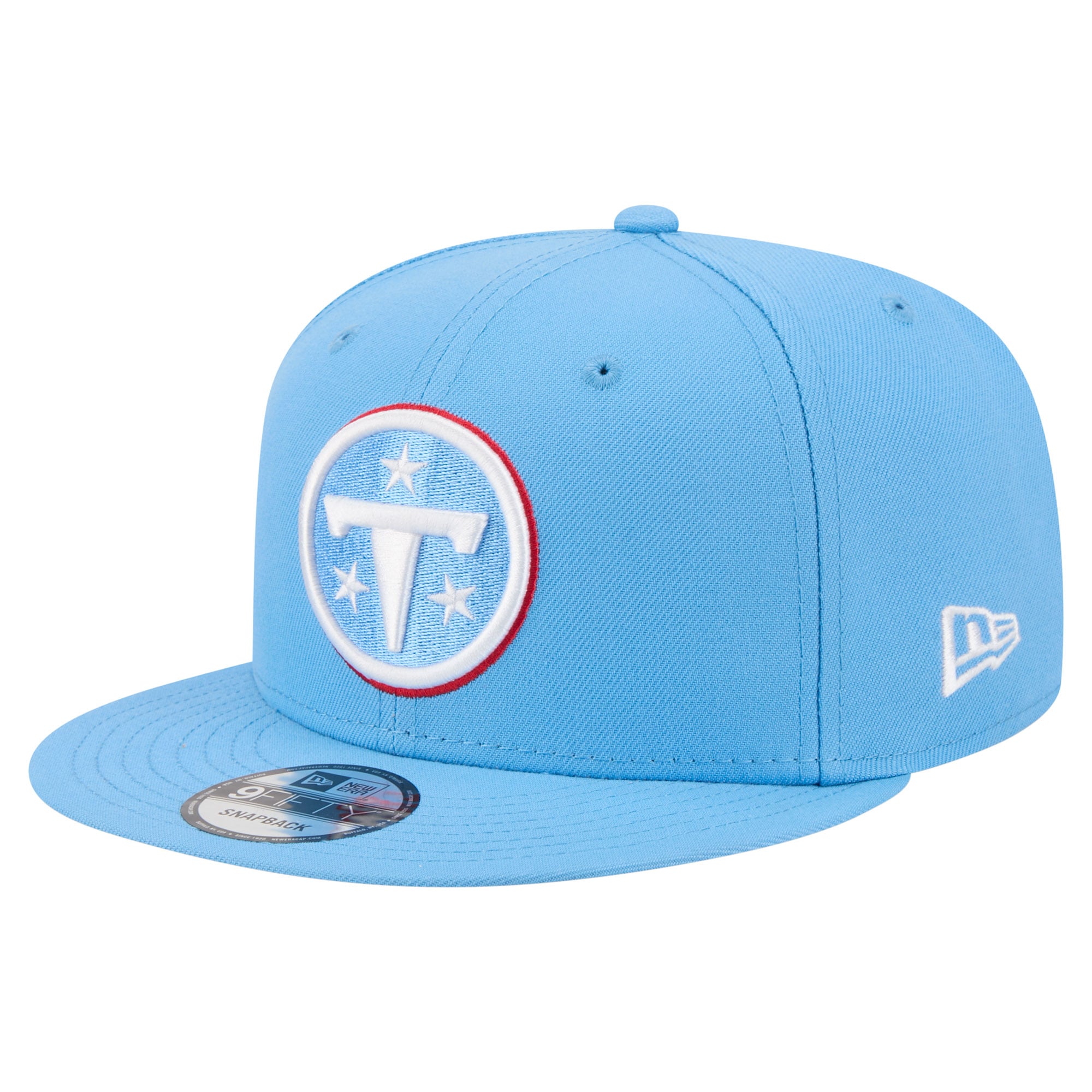 Casquette snapback New Era Core 9FIFTY bleu clair pour homme, Tennessee Titans.