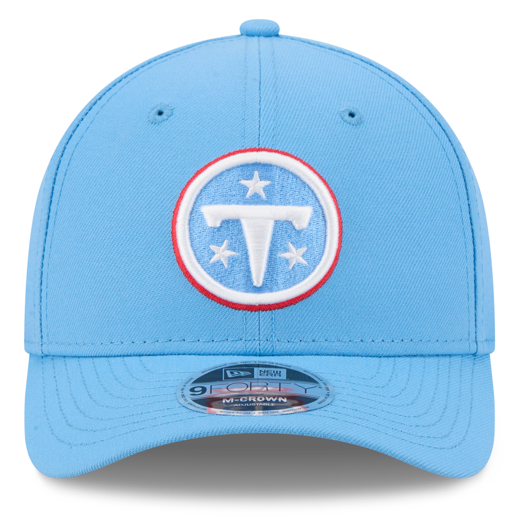 Men's New Era Light Blue Tennessee Titans 9FORTY Adjustable Hat
