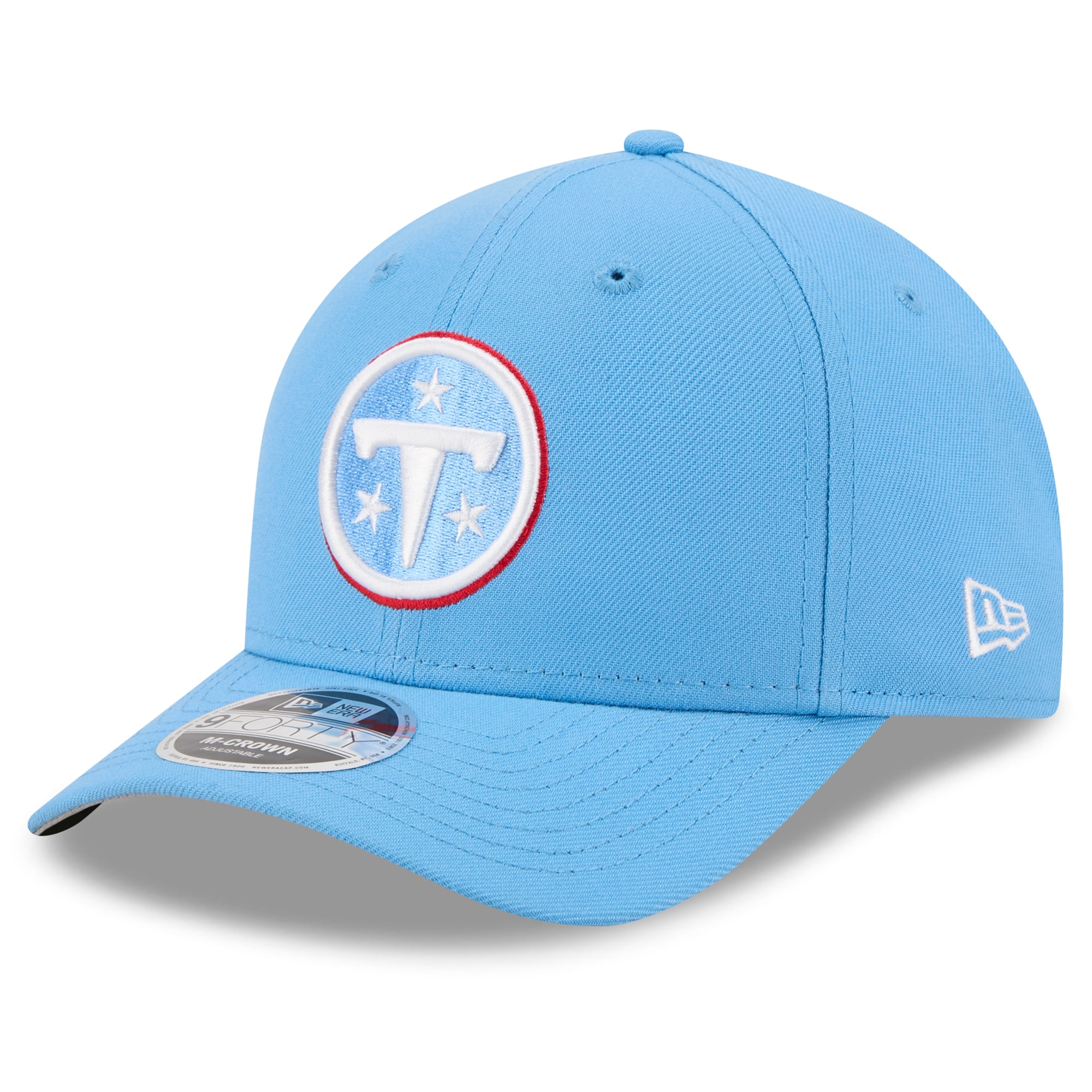 Men's New Era  Light Blue Tennessee Titans  9FORTY Adjustable Hat