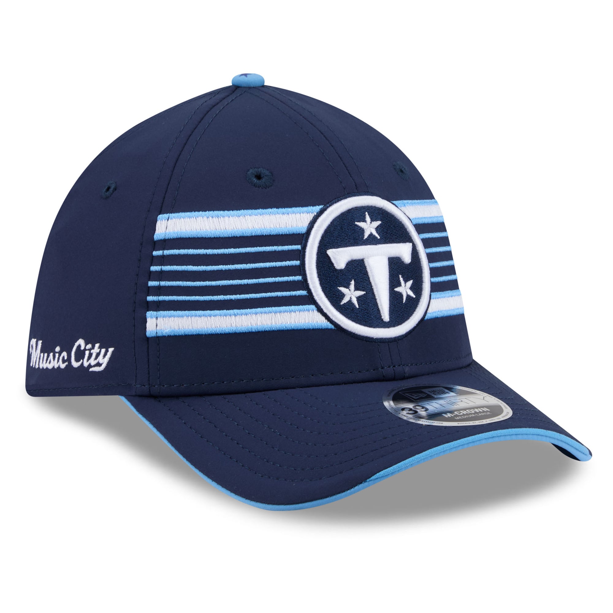 Men's New Era Navy Tennessee Titans 2026 Rivalries Collection 39THIRTY M-Crown Stretch Hat
