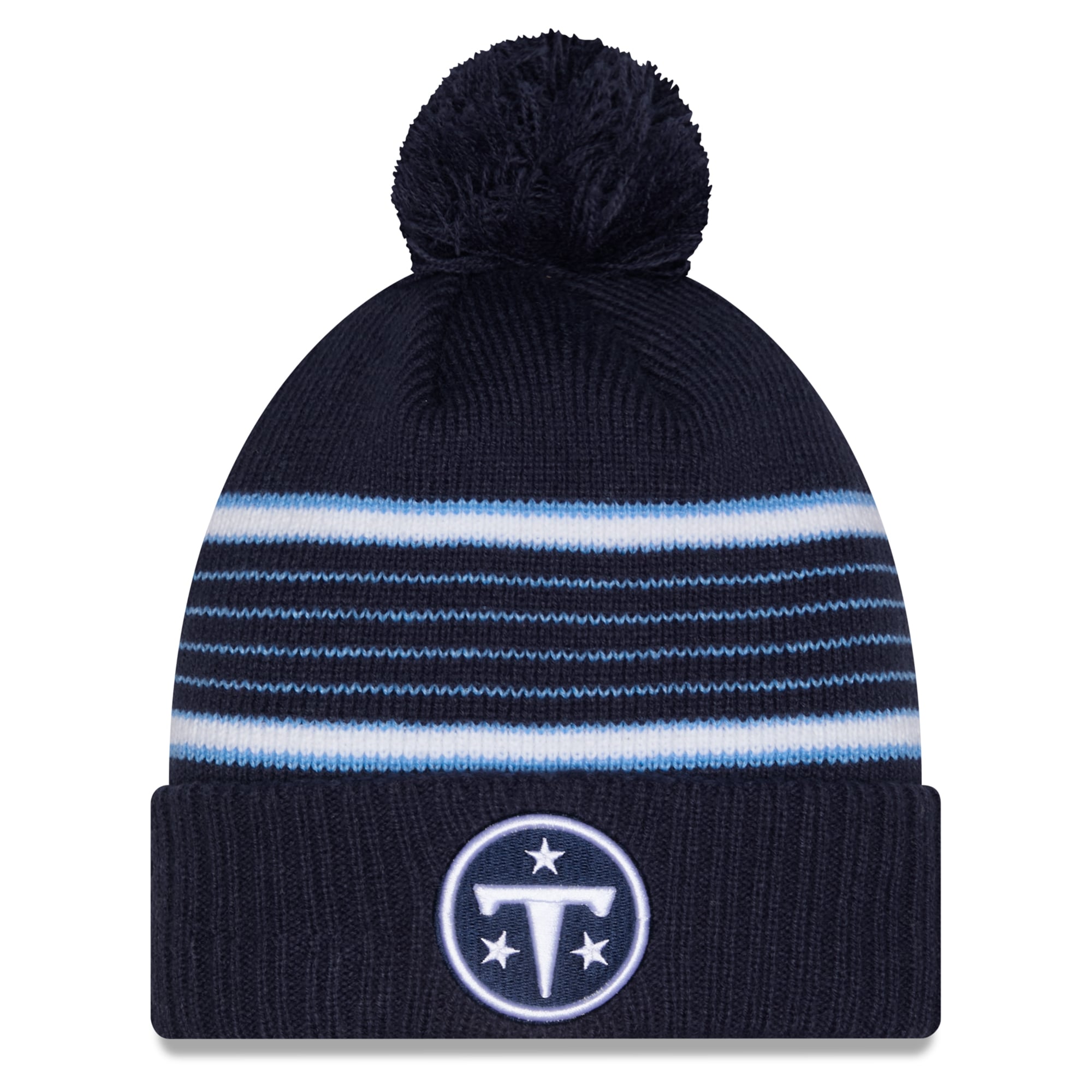 Men's New Era Navy Tennessee Titans 2026 Rivalries Collection Cuffed Knit Hat