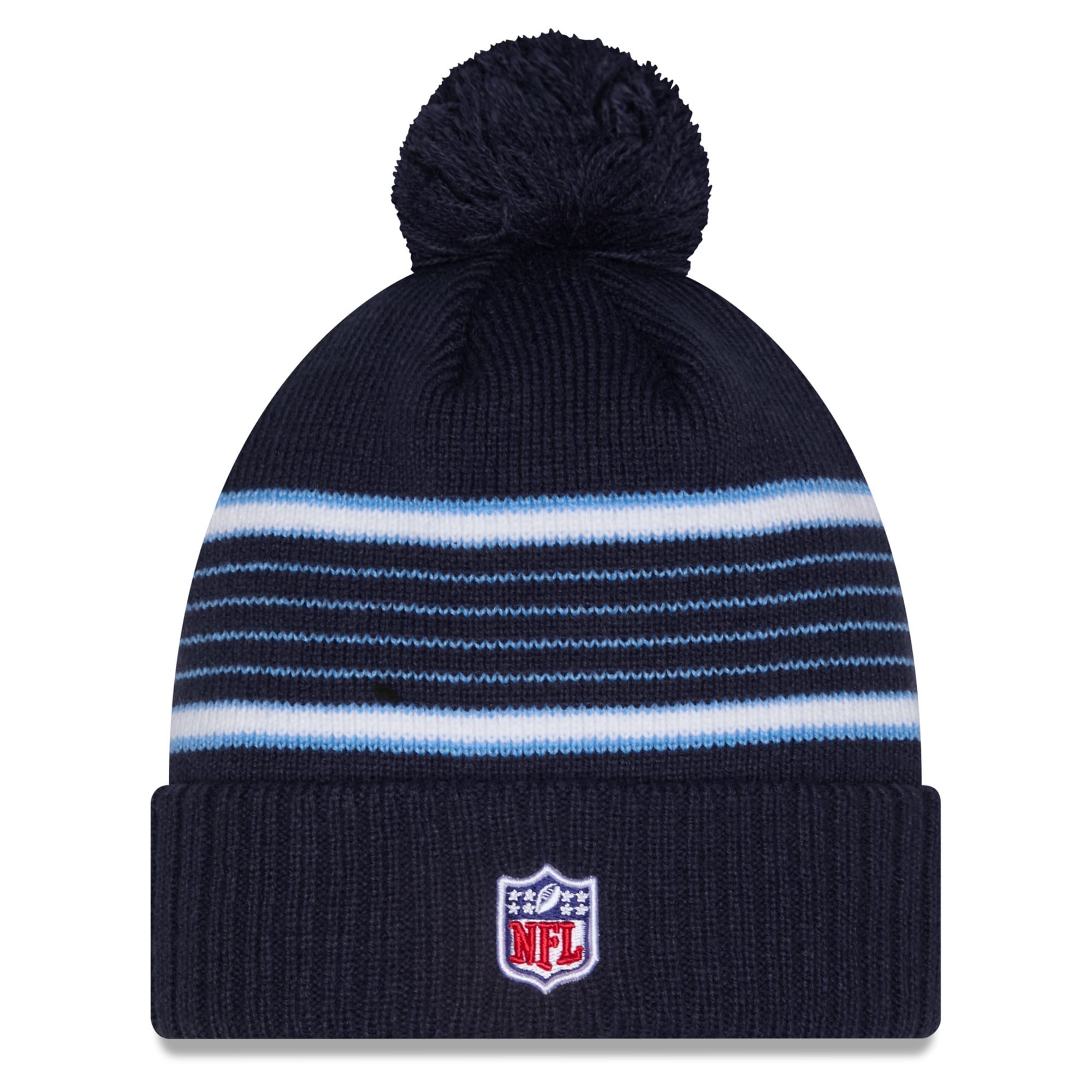 Men's New Era Navy Tennessee Titans 2026 Rivalries Collection Cuffed Knit Hat