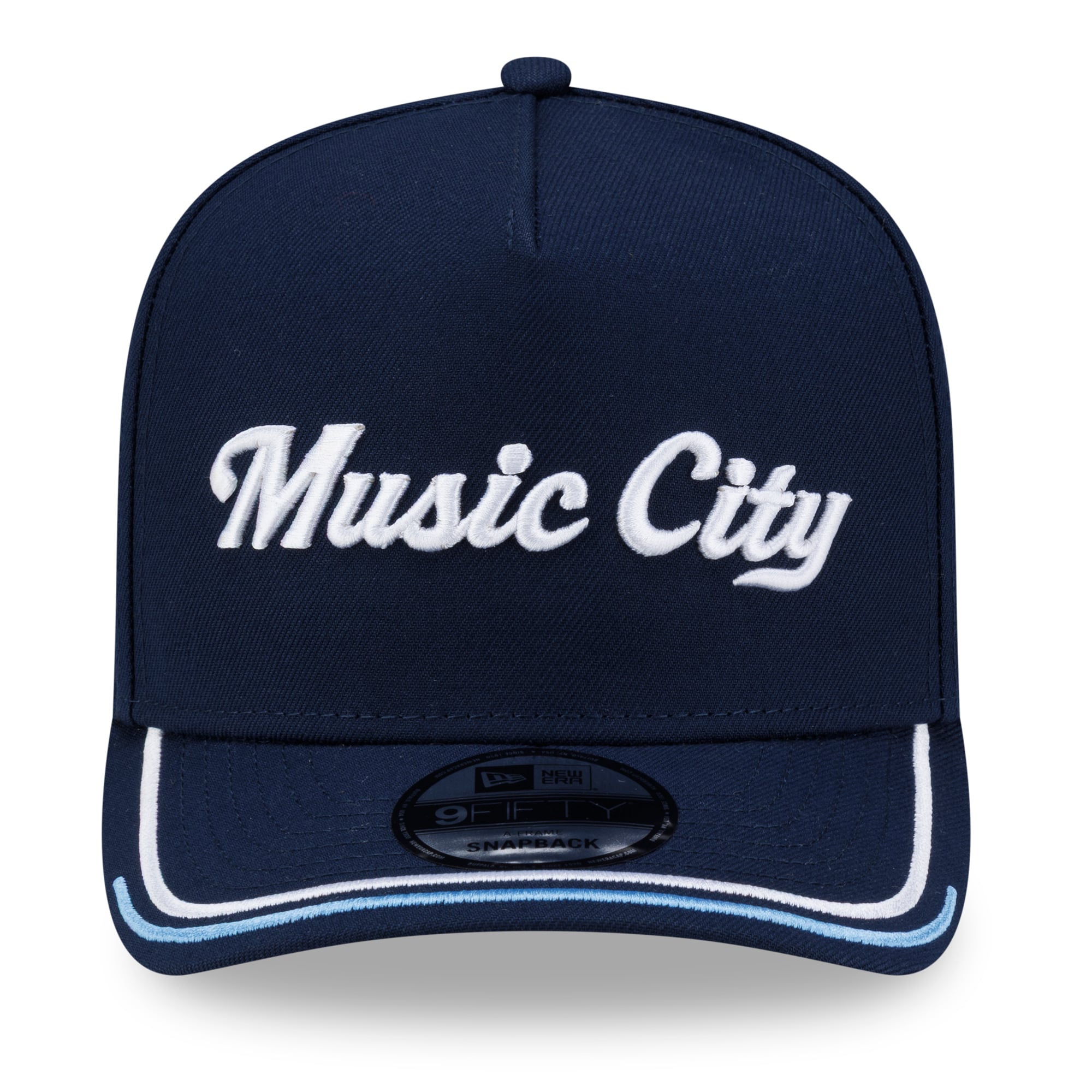 Men's New Era Navy Tennessee Titans 2026 Rivalries Collection Fan Pack A-Frame 9FIFTY Snapback Hat