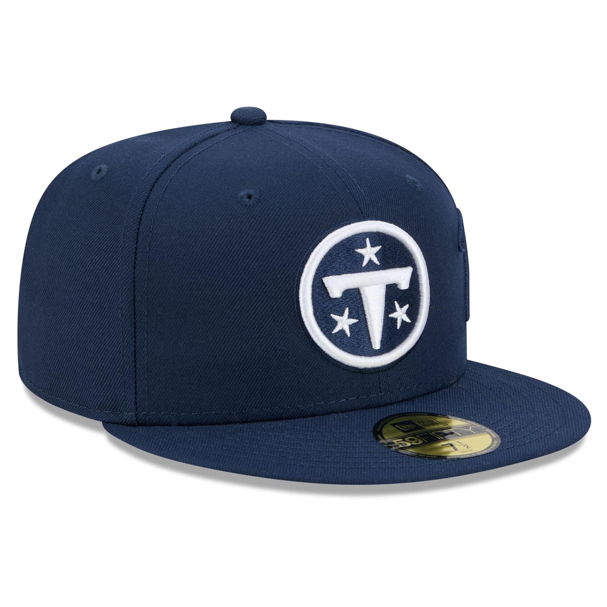 Men's New Era Navy Tennessee Titans 2026 Rivalries Collection Fan Pack Side Script 59FIFTY Fitted Hat