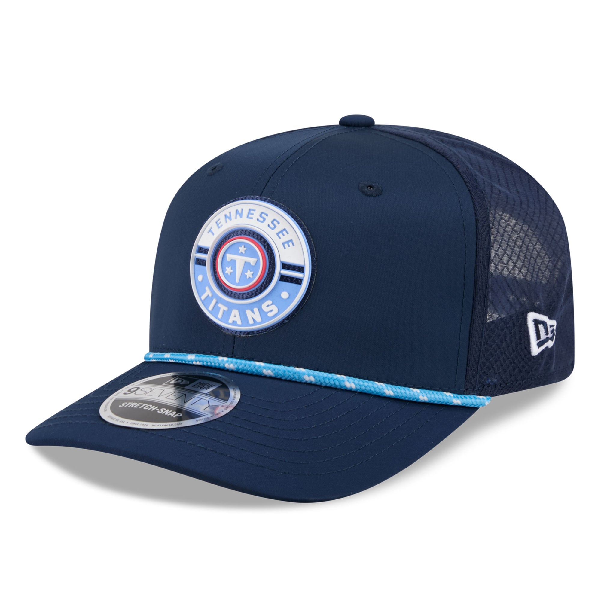 Casquette ajustable New Era bleu marine Tennessee Titans Game 9SEVENTY pour homme