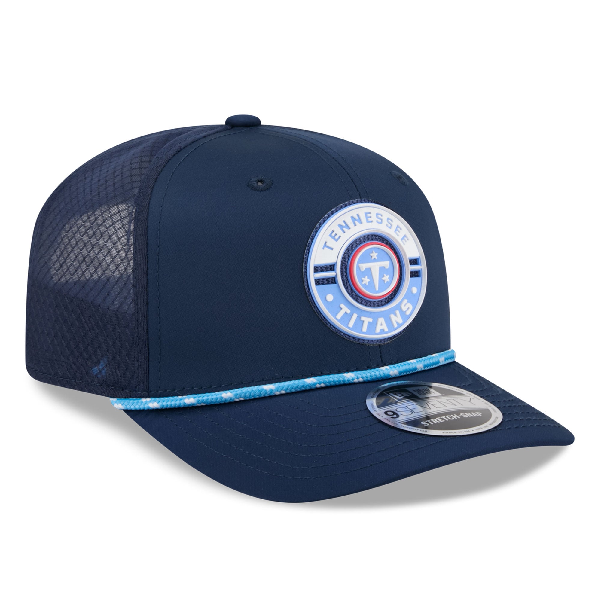 Casquette ajustable New Era bleu marine Tennessee Titans Game 9SEVENTY pour homme