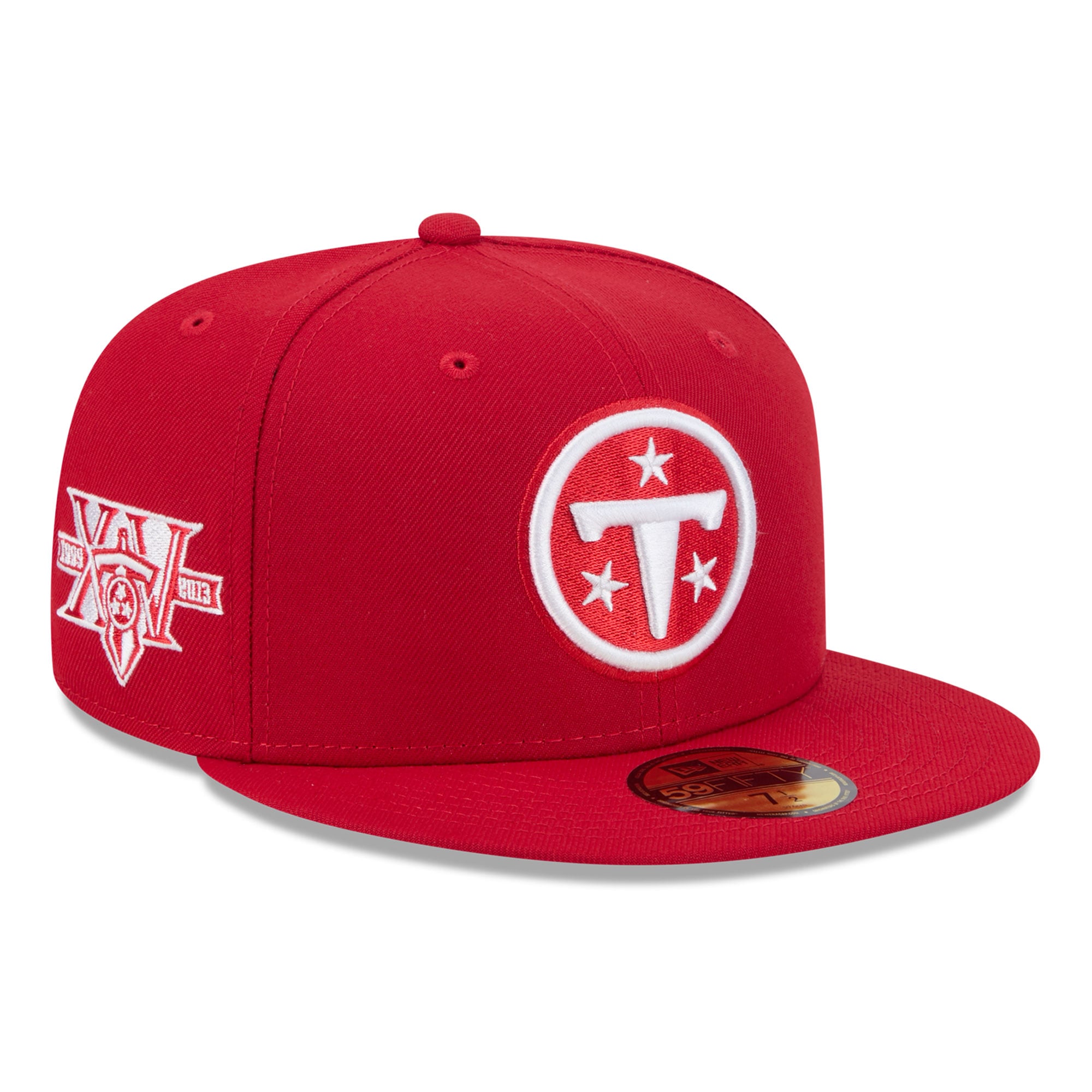Casquette ajustée New Era Scarlet Tennessee Titans 59FIFTY pour homme