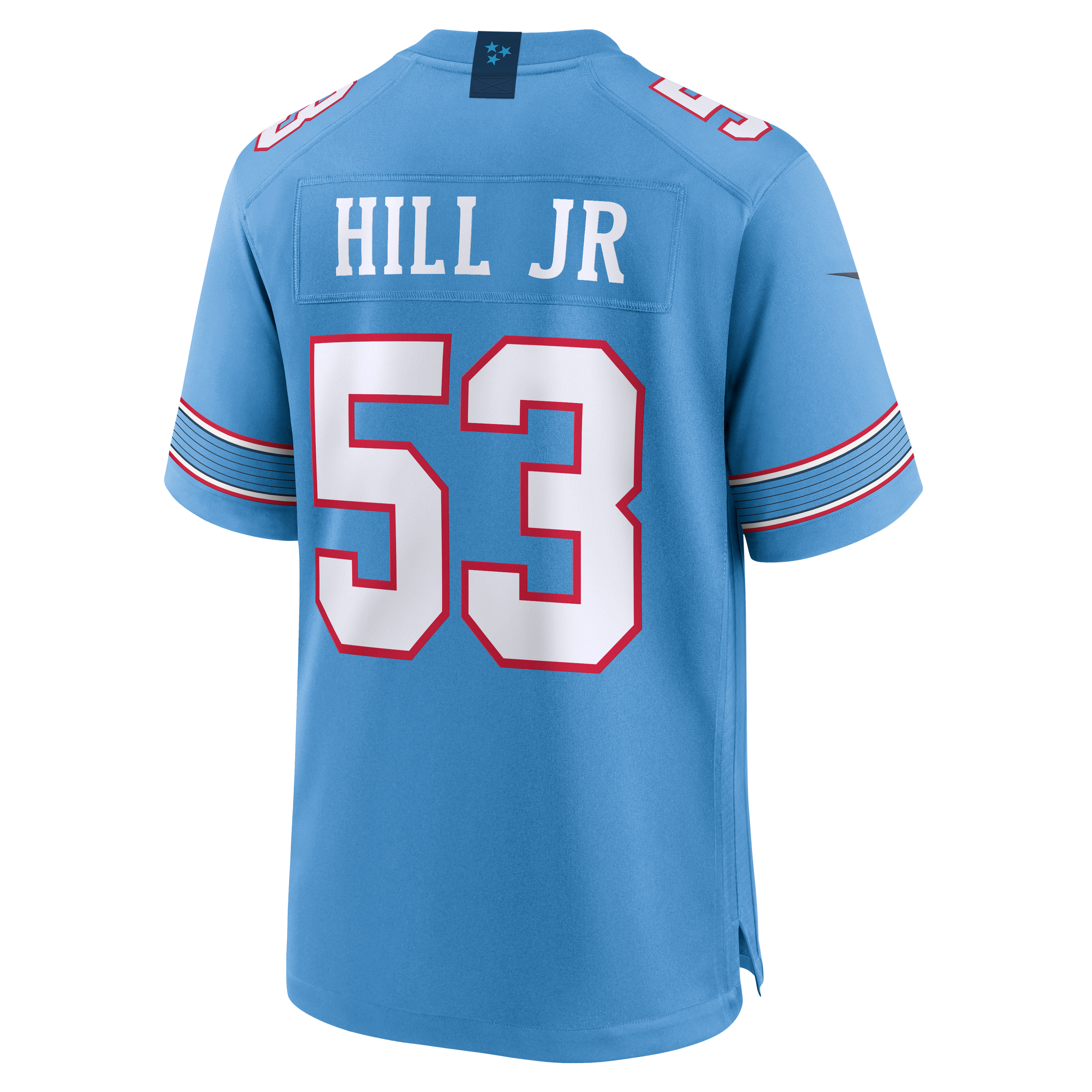 Men's Nike Anthony Hill Jr. Light Blue Tennessee Titans Team Game Jersey