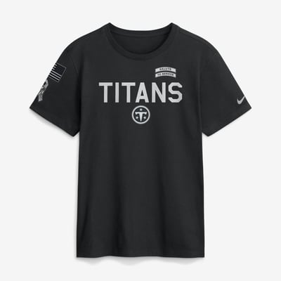  Tennessee Titans Nike 2026 Salute to Service Sideline Dri-FIT T-Shirt - Black