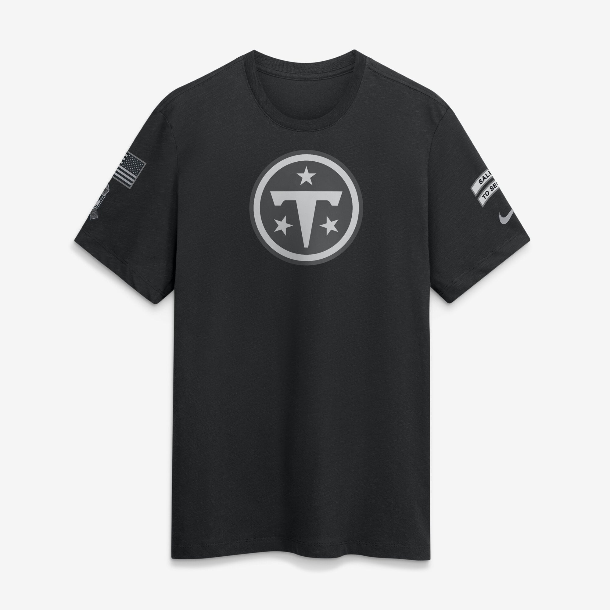 T-shirt Nike noir pour homme Tennessee Titans 2026 Salute to Service